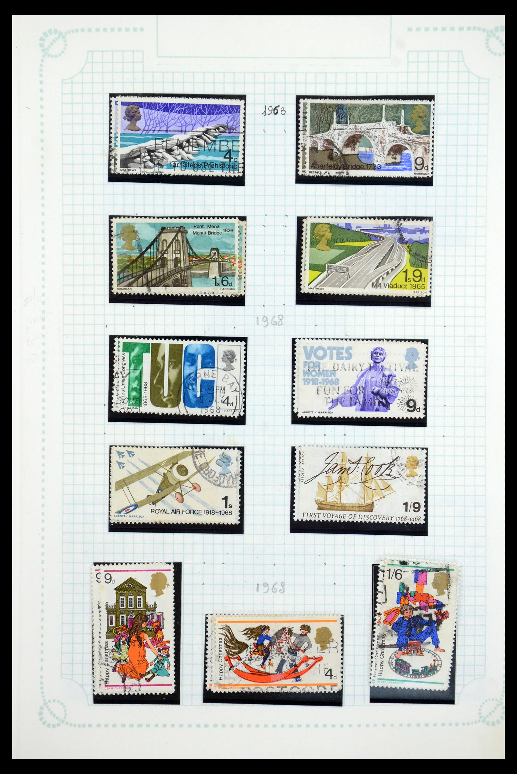 35737 039 - Postzegelverzameling 35737 Engeland 1841-1976.