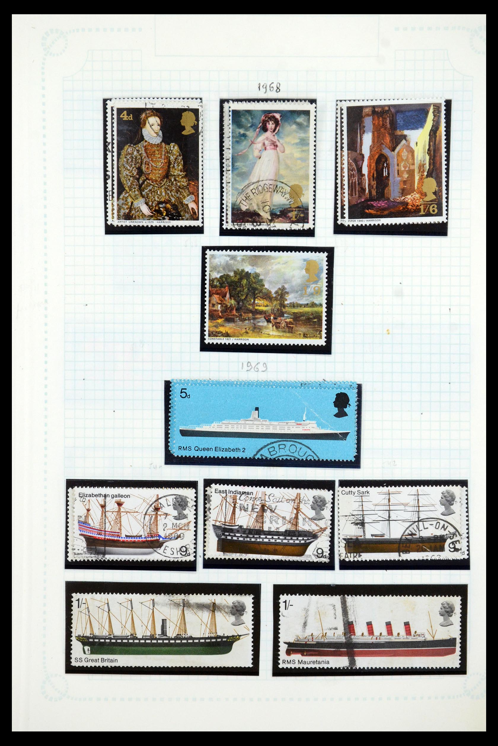 35737 040 - Postzegelverzameling 35737 Engeland 1841-1976.
