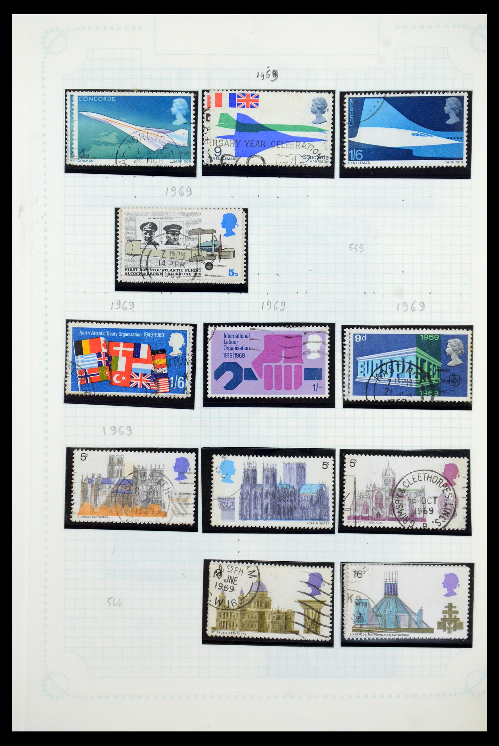 35737 041 - Postzegelverzameling 35737 Engeland 1841-1976.