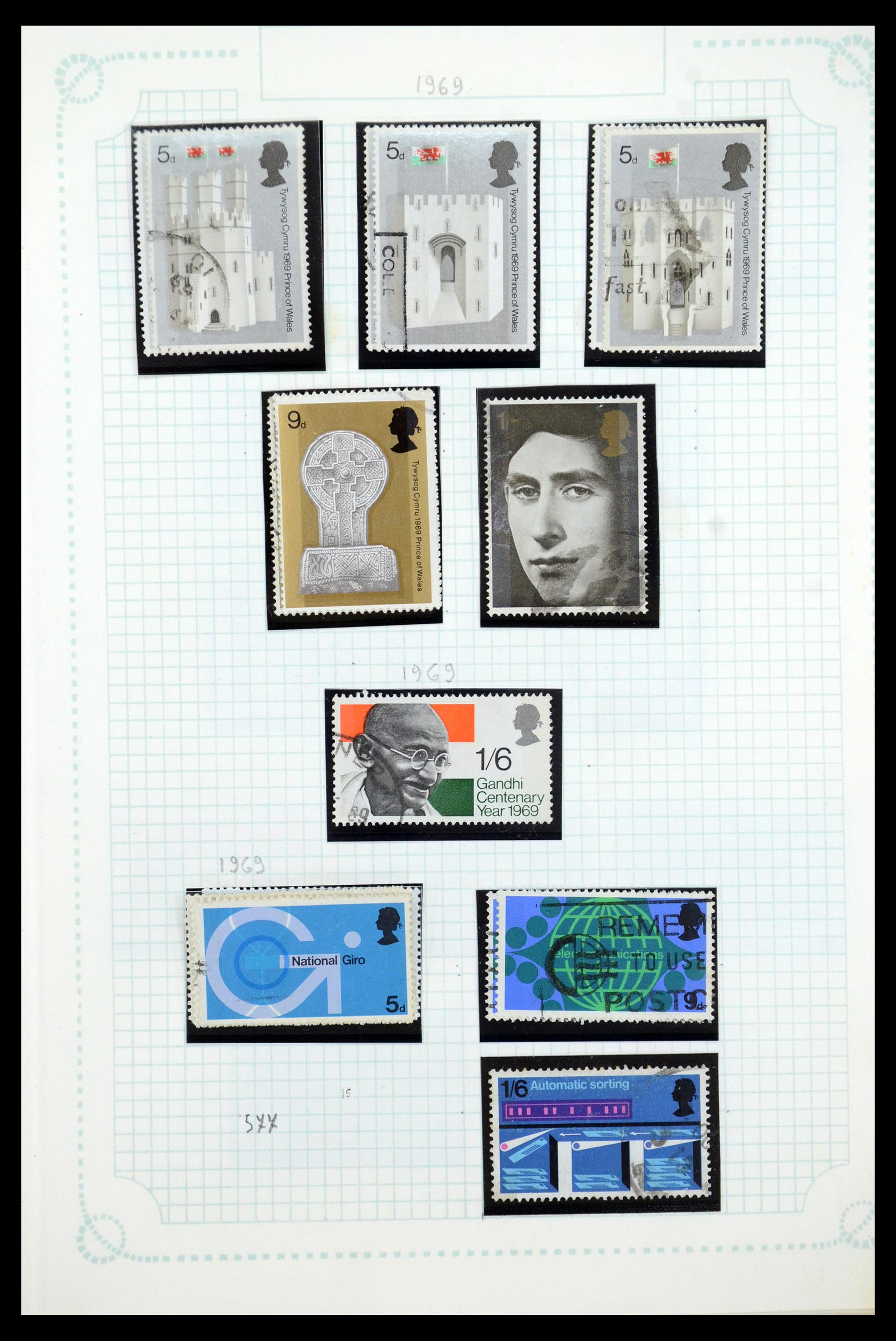 35737 042 - Postzegelverzameling 35737 Engeland 1841-1976.