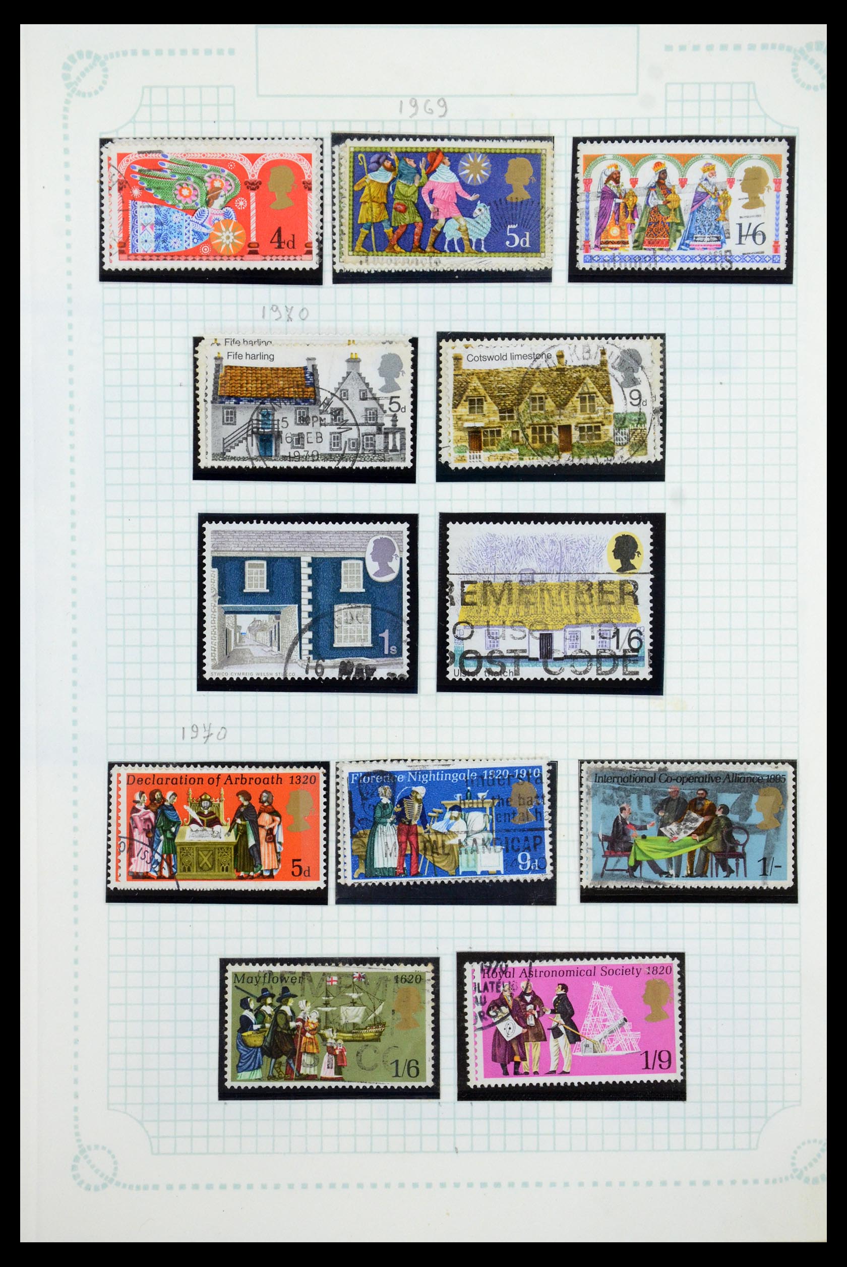 35737 043 - Postzegelverzameling 35737 Engeland 1841-1976.