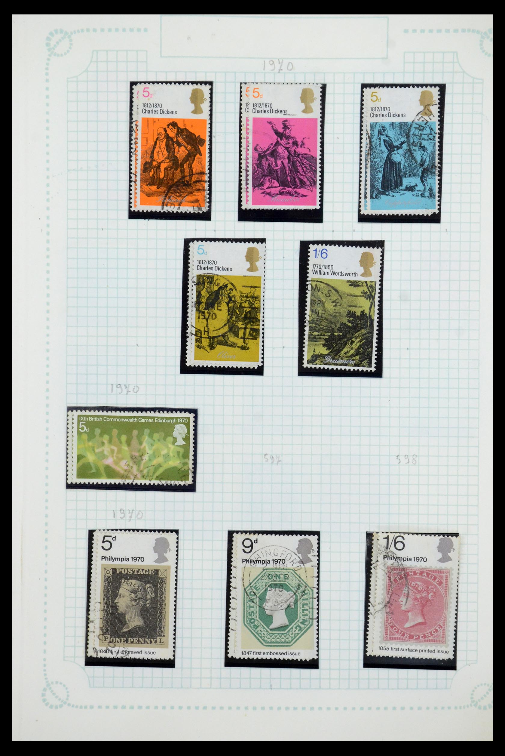 35737 044 - Postzegelverzameling 35737 Engeland 1841-1976.