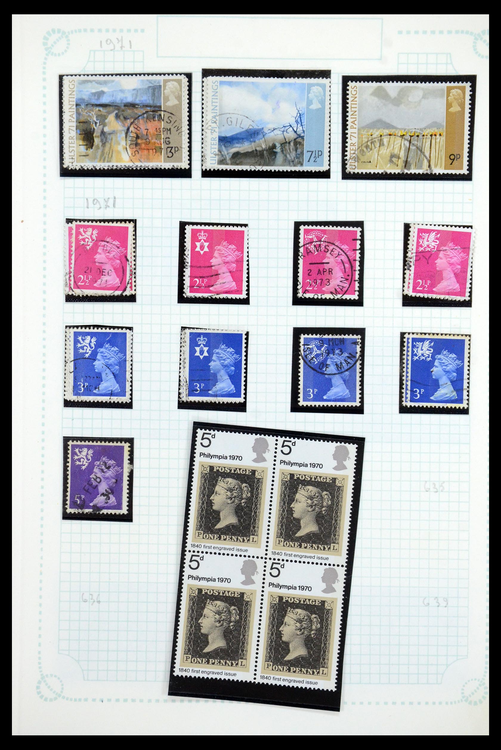 35737 046 - Postzegelverzameling 35737 Engeland 1841-1976.