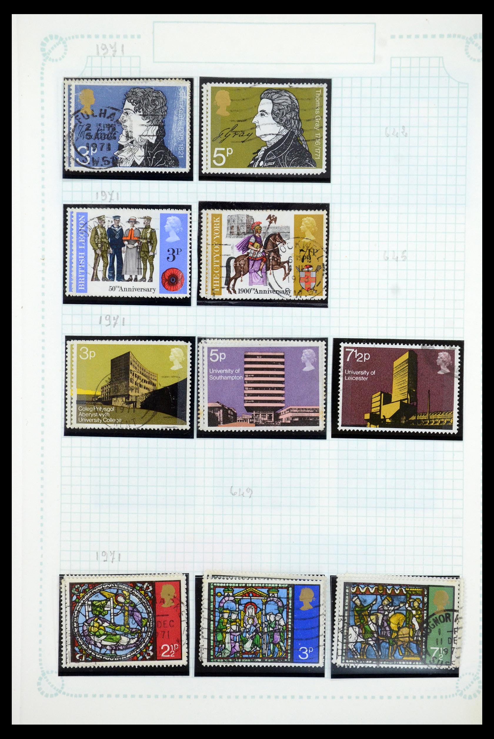 35737 047 - Postzegelverzameling 35737 Engeland 1841-1976.
