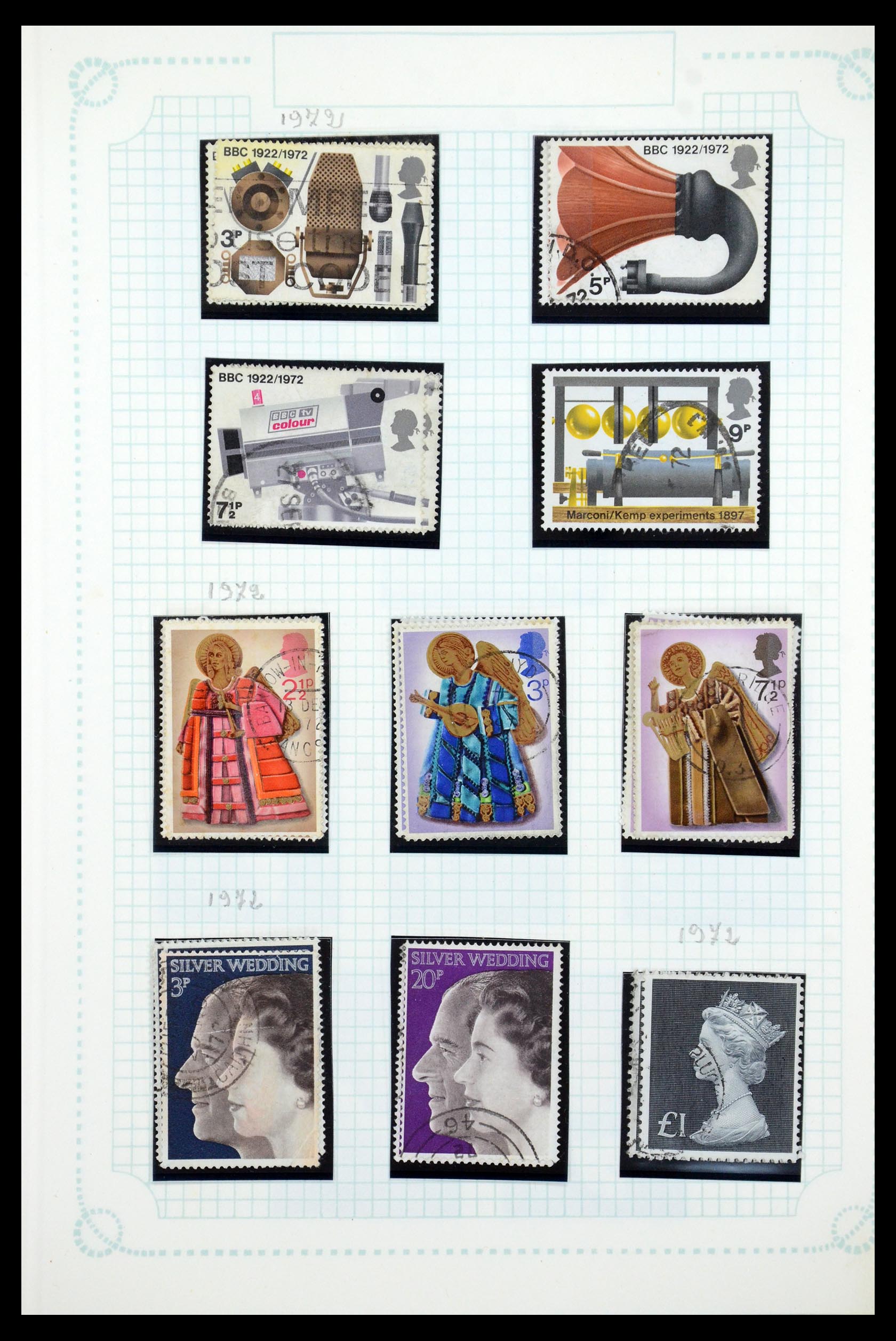 35737 049 - Postzegelverzameling 35737 Engeland 1841-1976.