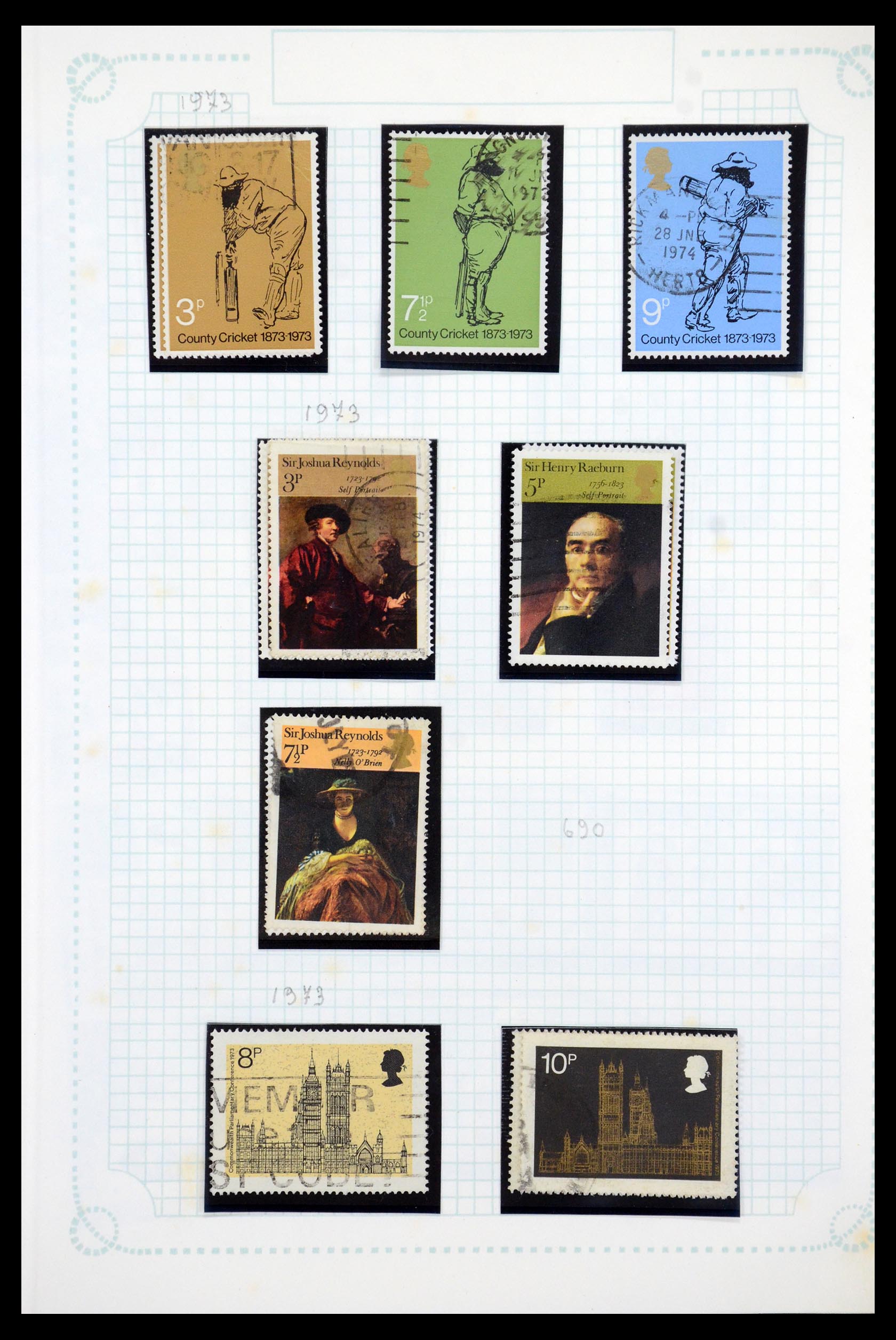 35737 051 - Postzegelverzameling 35737 Engeland 1841-1976.