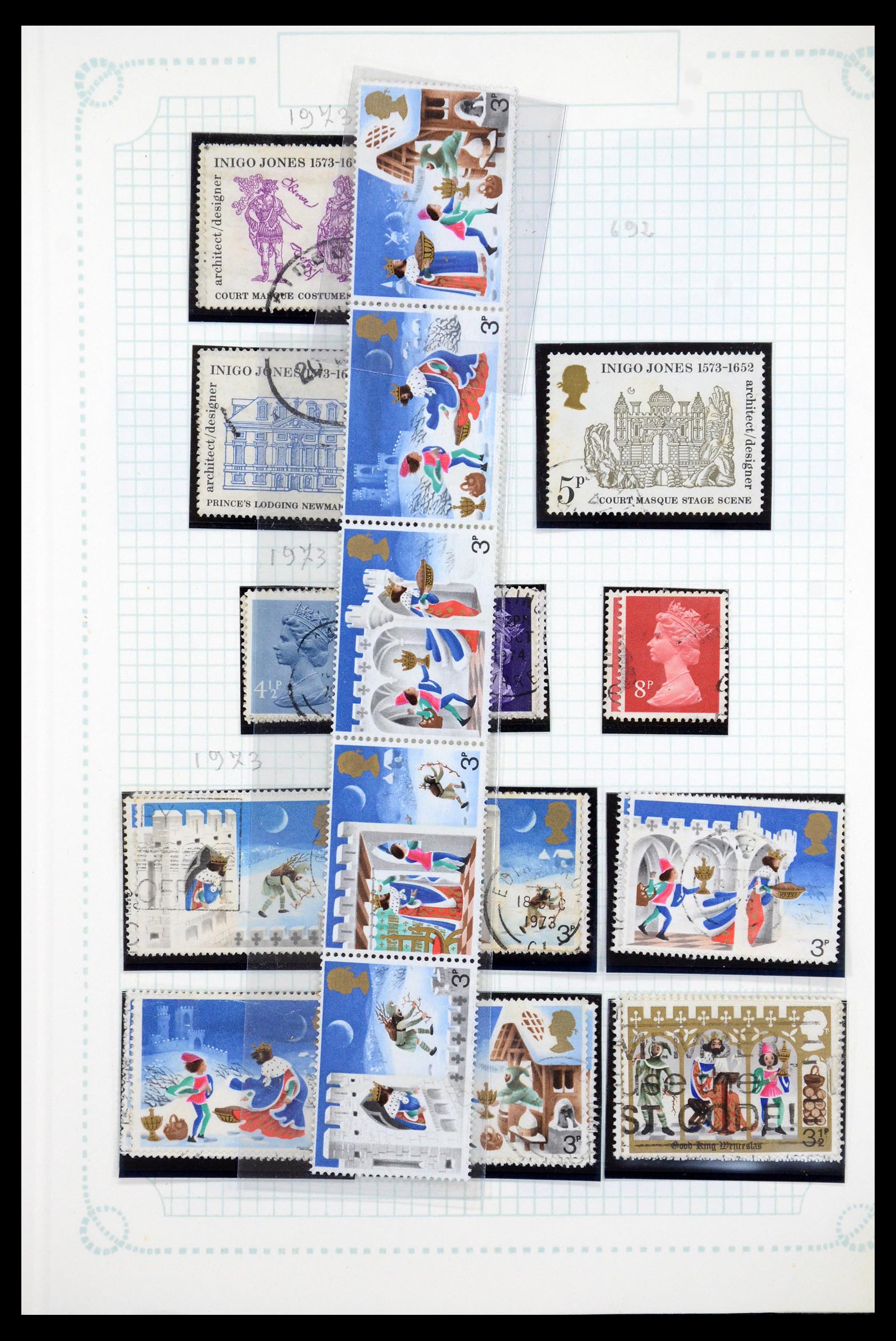 35737 052 - Postzegelverzameling 35737 Engeland 1841-1976.