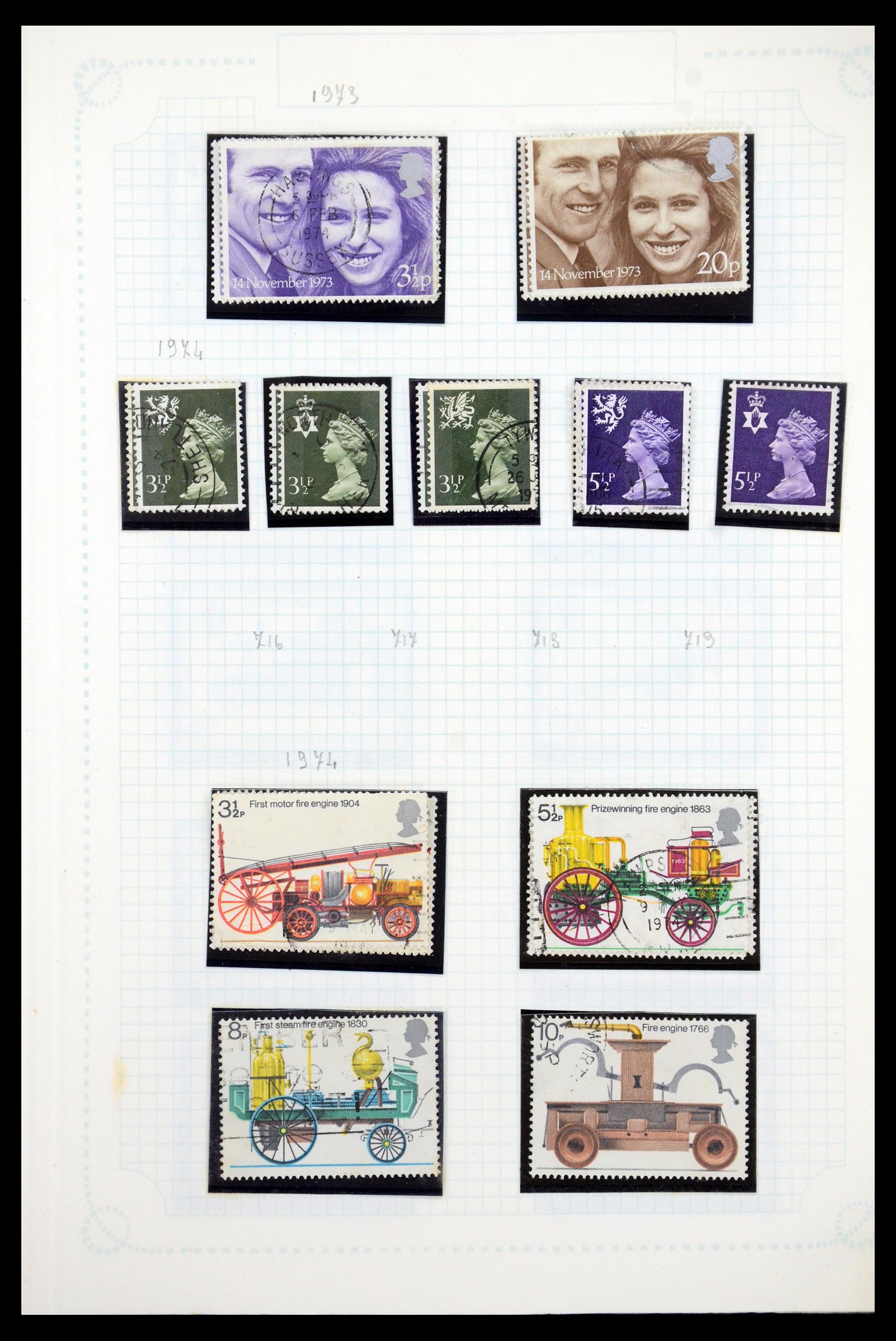 35737 053 - Postzegelverzameling 35737 Engeland 1841-1976.