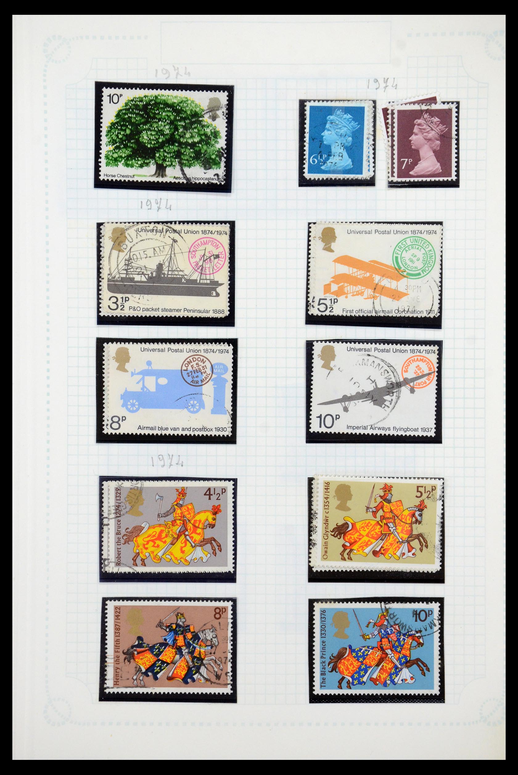 35737 054 - Postzegelverzameling 35737 Engeland 1841-1976.