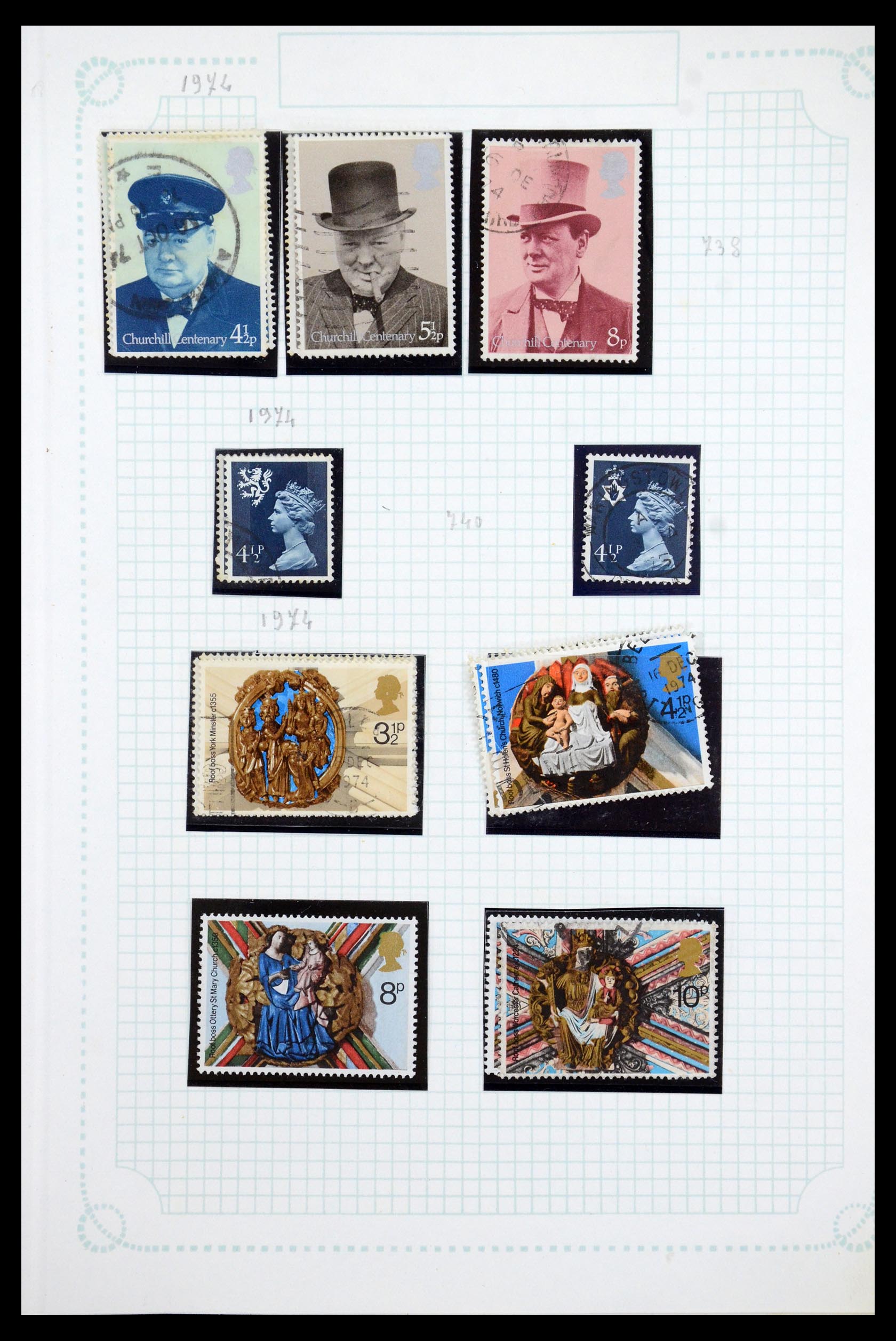 35737 055 - Postzegelverzameling 35737 Engeland 1841-1976.