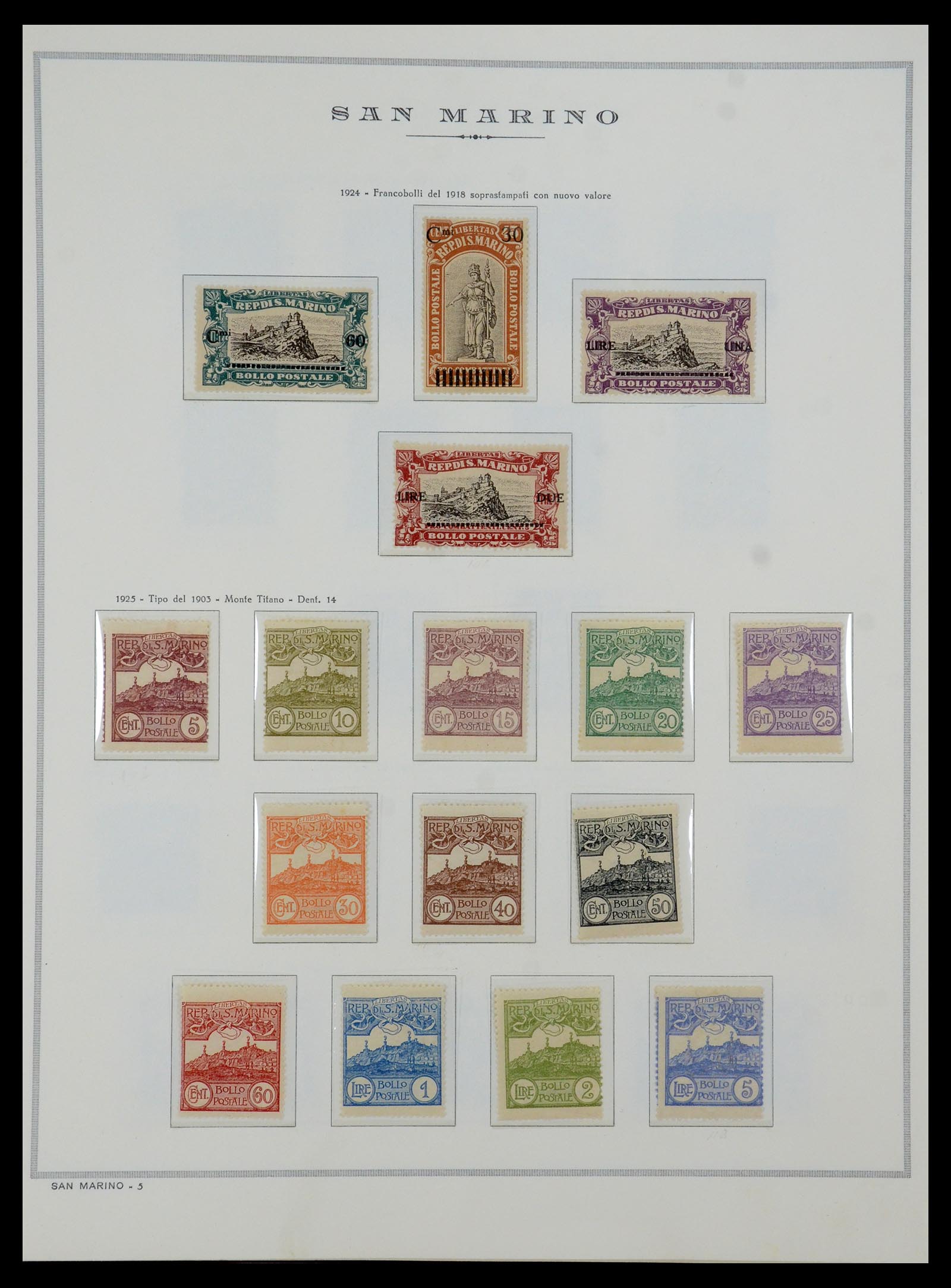 35740 004 - Postzegelverzameling 35740 San Marino 1919-1959.