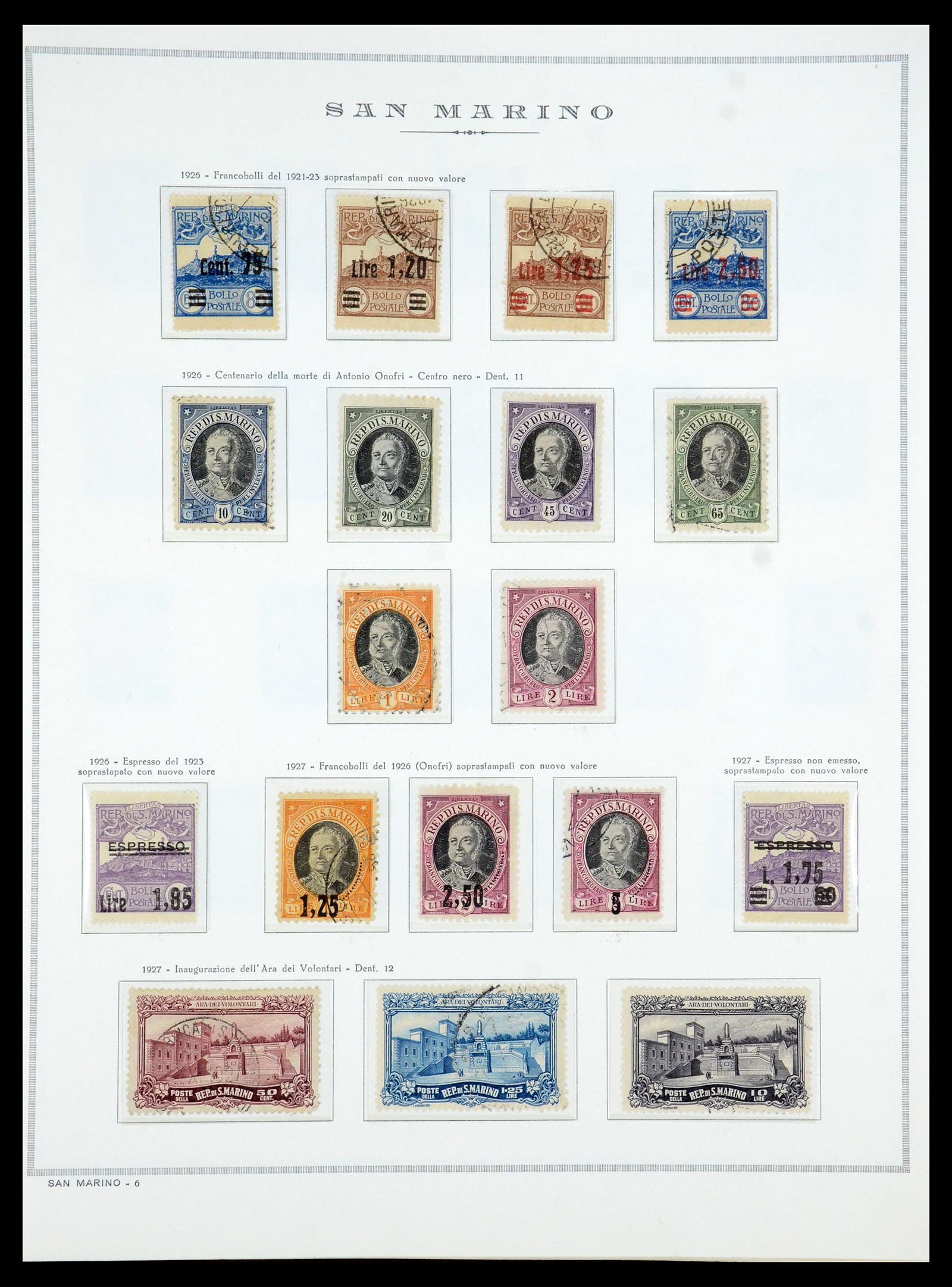 35740 005 - Postzegelverzameling 35740 San Marino 1919-1959.