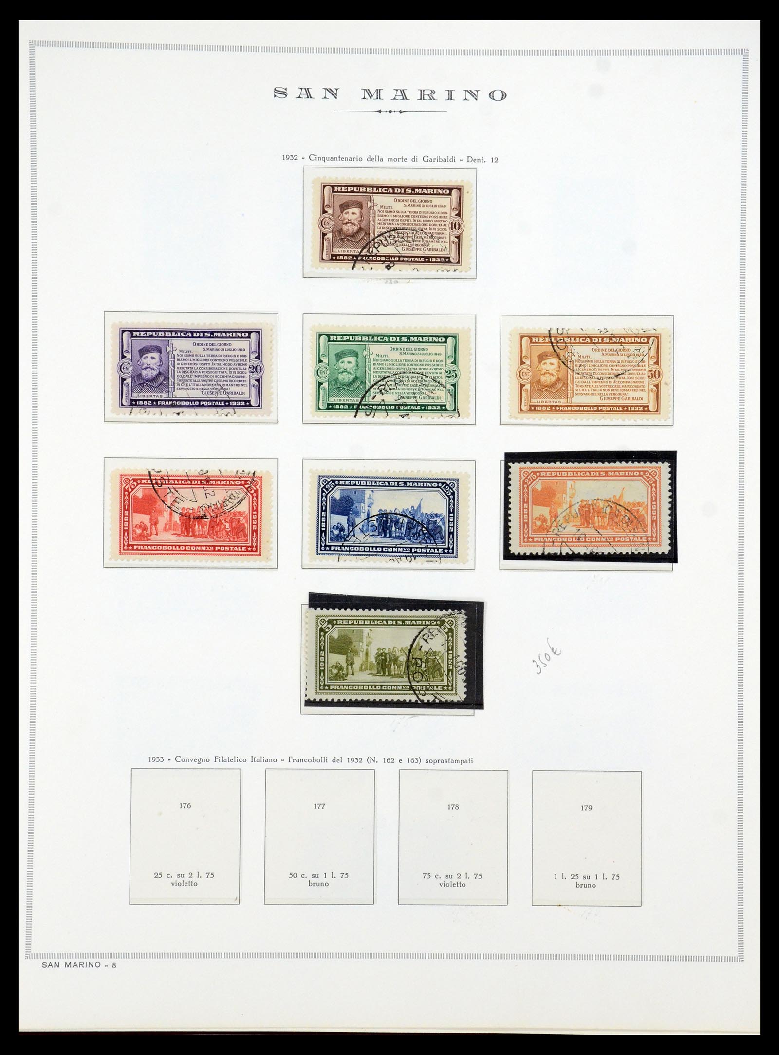 35740 008 - Postzegelverzameling 35740 San Marino 1919-1959.