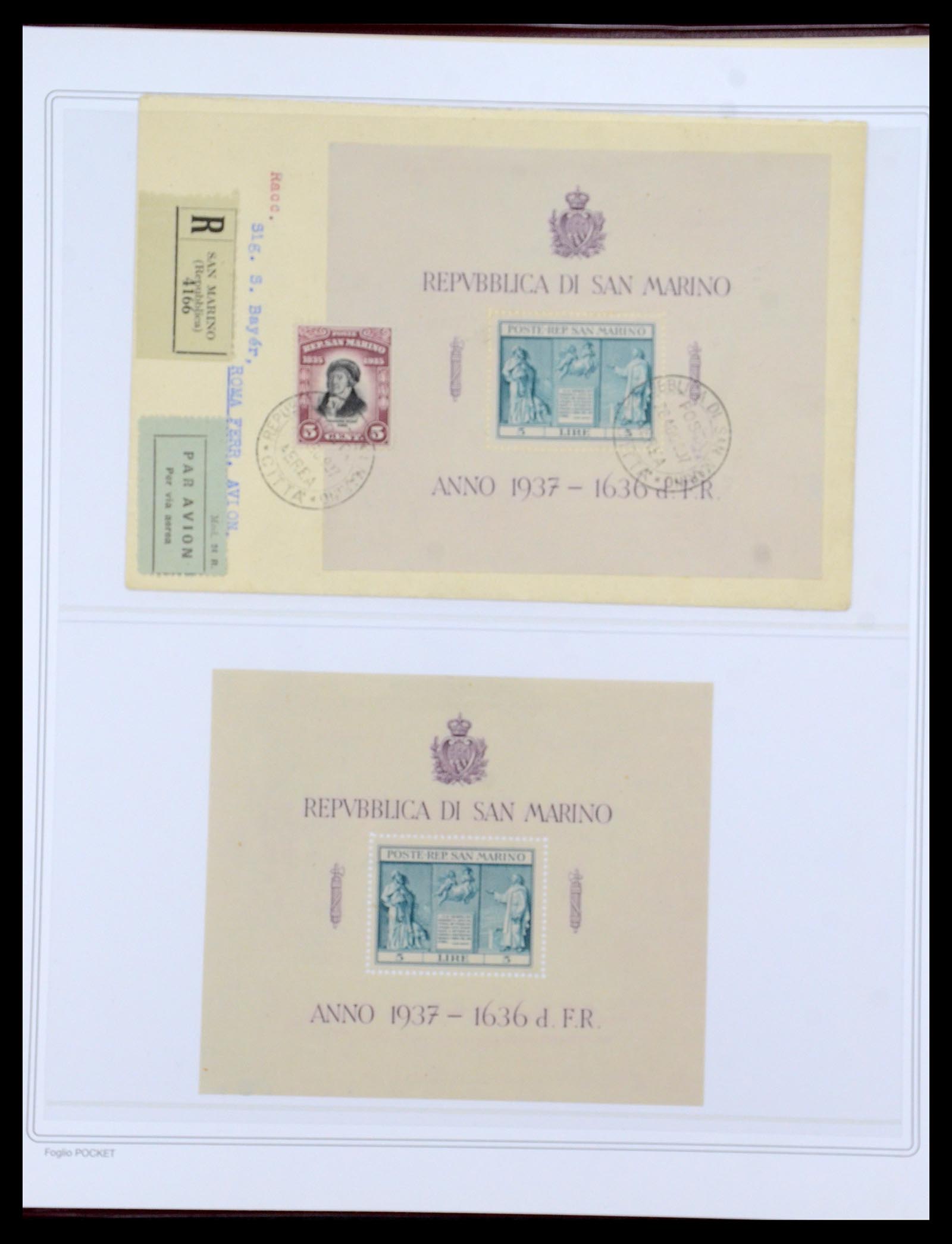 35740 012 - Stamp Collection 35740 San Marino 1919-1959.