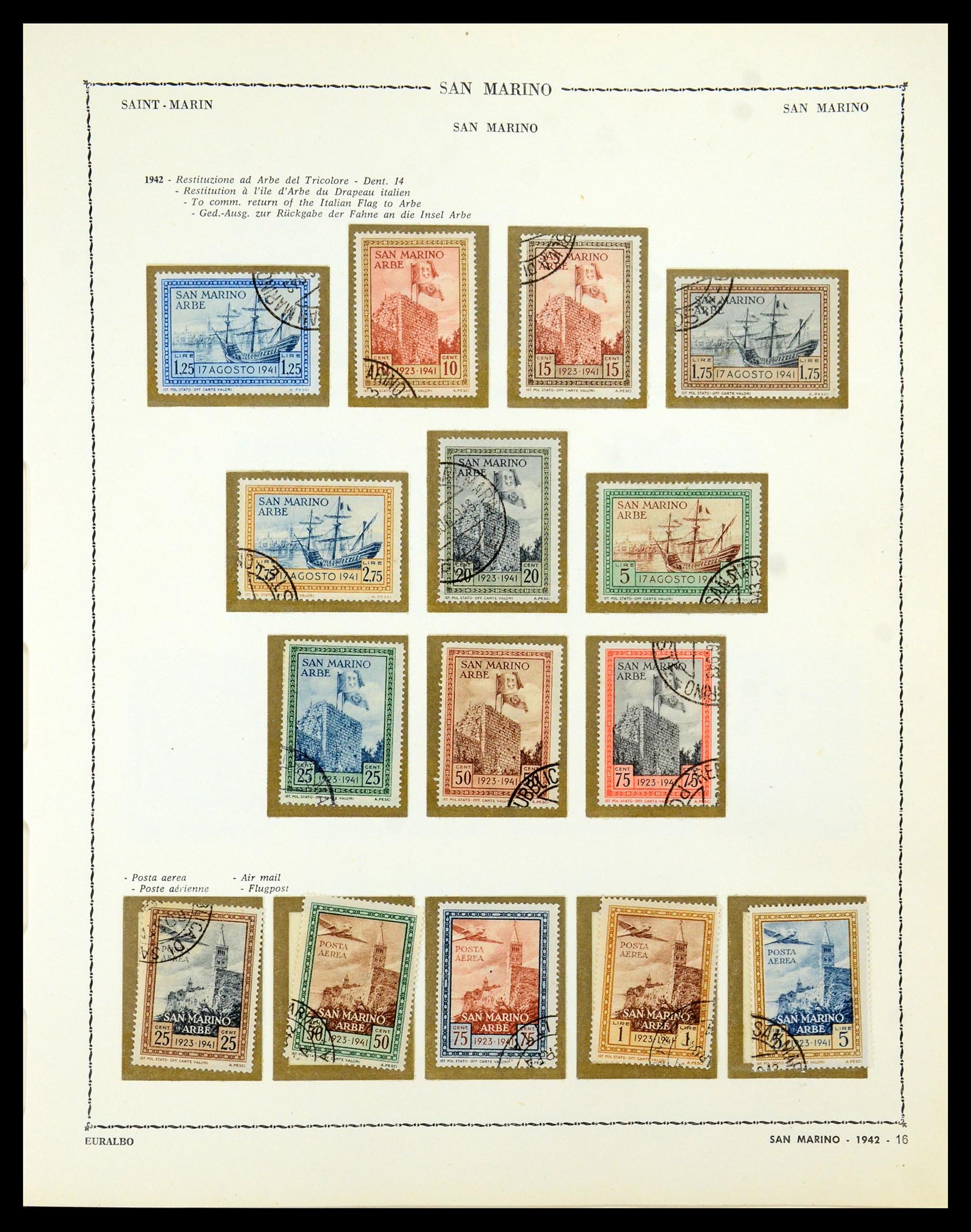 35740 015 - Postzegelverzameling 35740 San Marino 1919-1959.