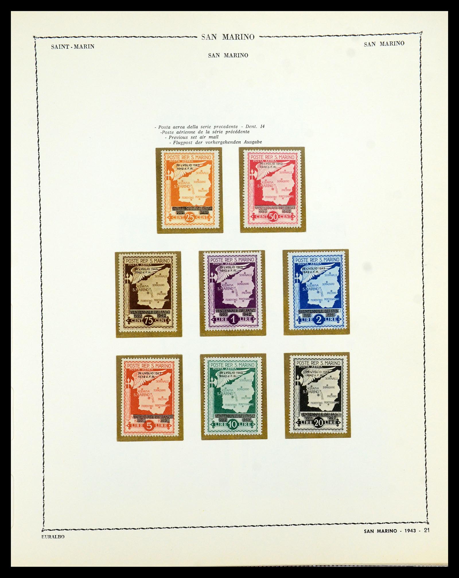 35740 018 - Postzegelverzameling 35740 San Marino 1919-1959.