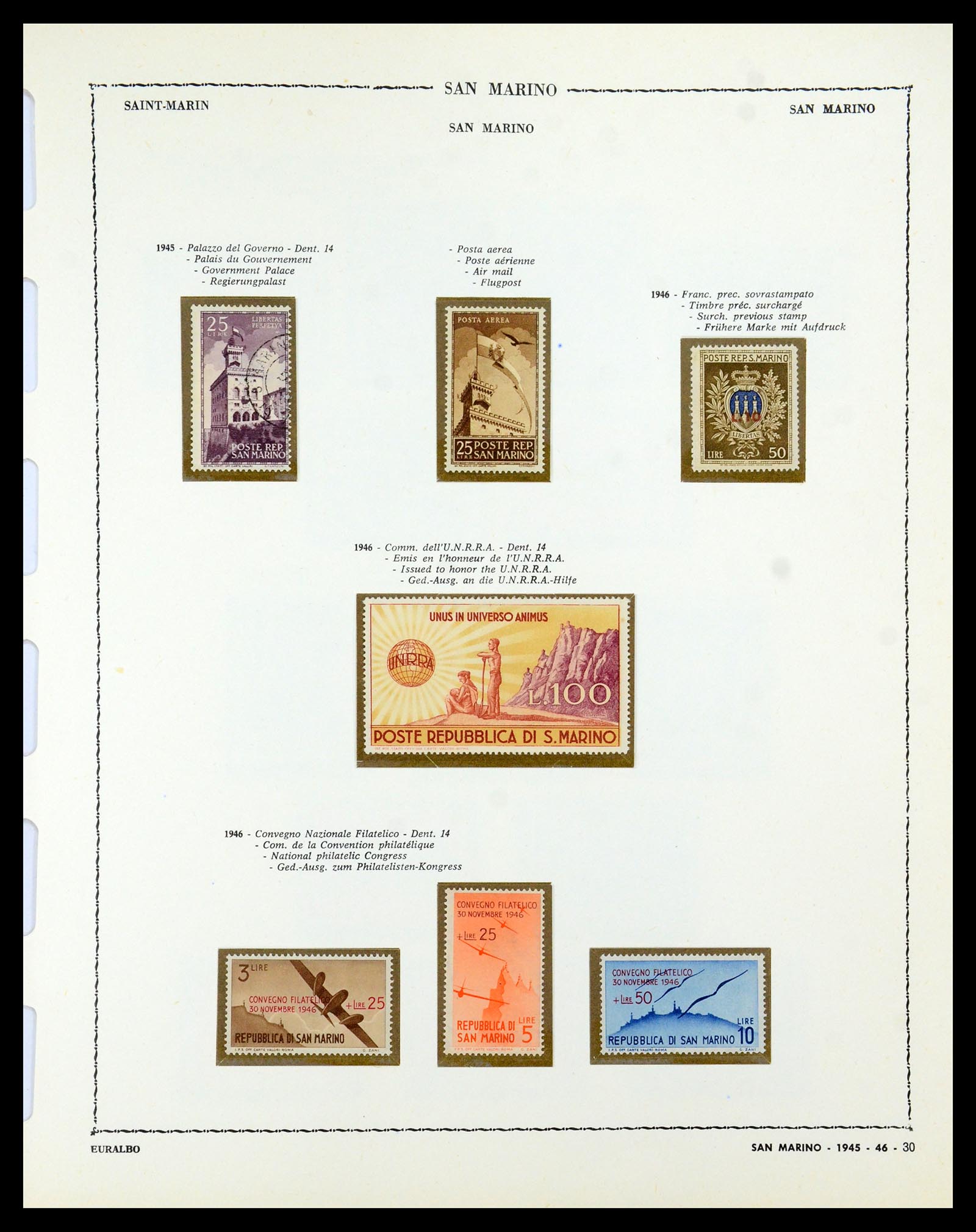 35740 024 - Postzegelverzameling 35740 San Marino 1919-1959.
