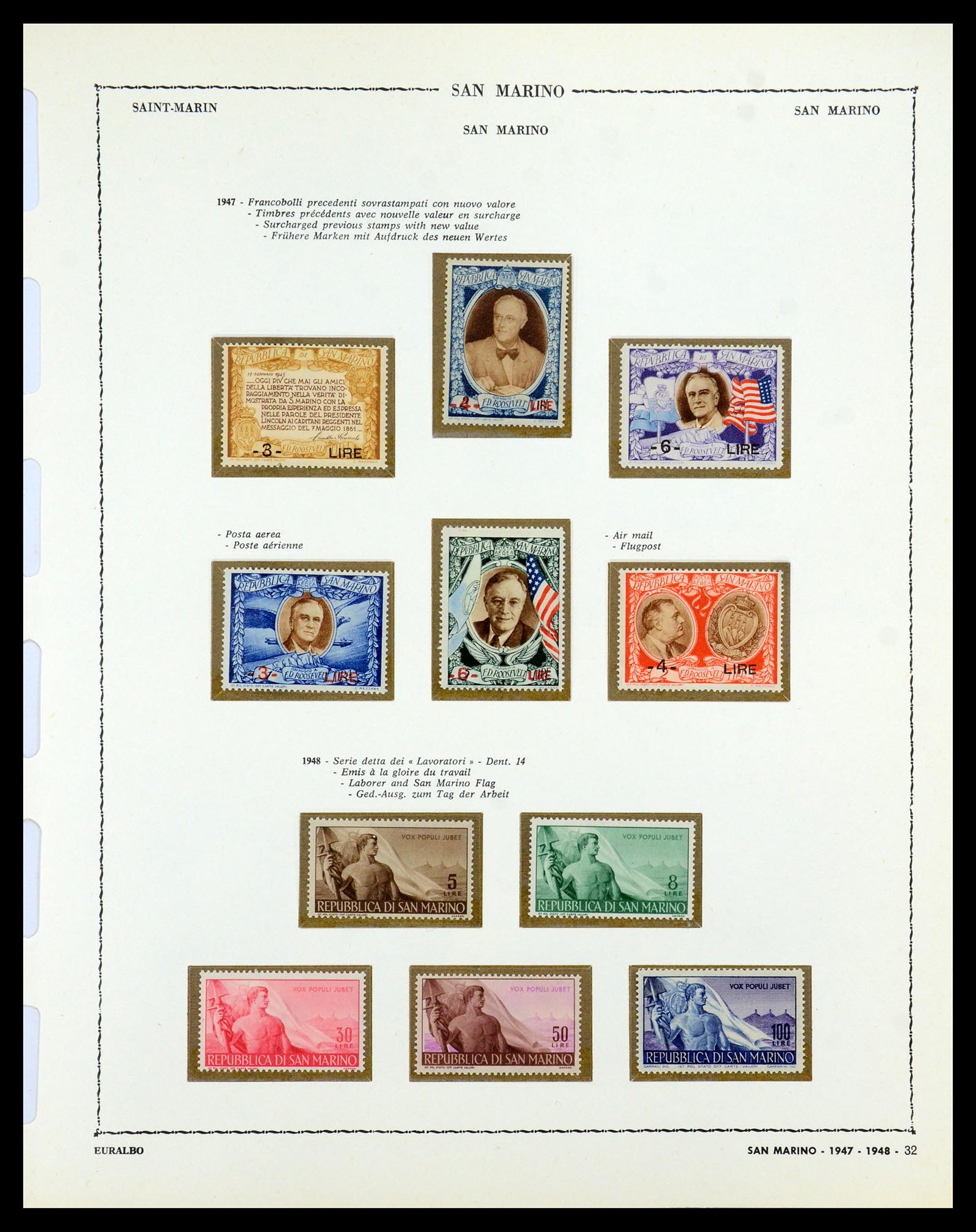 35740 026 - Postzegelverzameling 35740 San Marino 1919-1959.