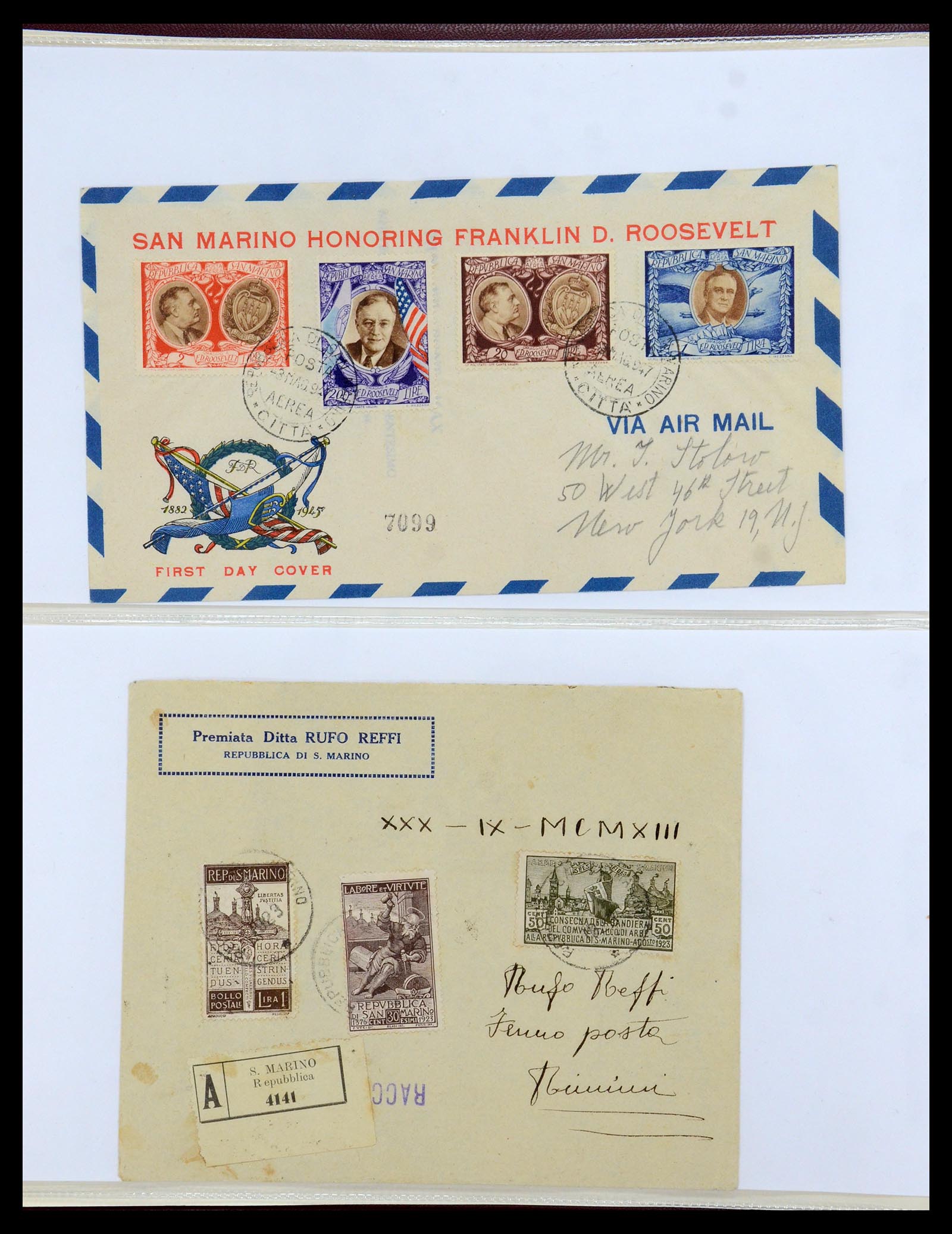 35740 028 - Postzegelverzameling 35740 San Marino 1919-1959.