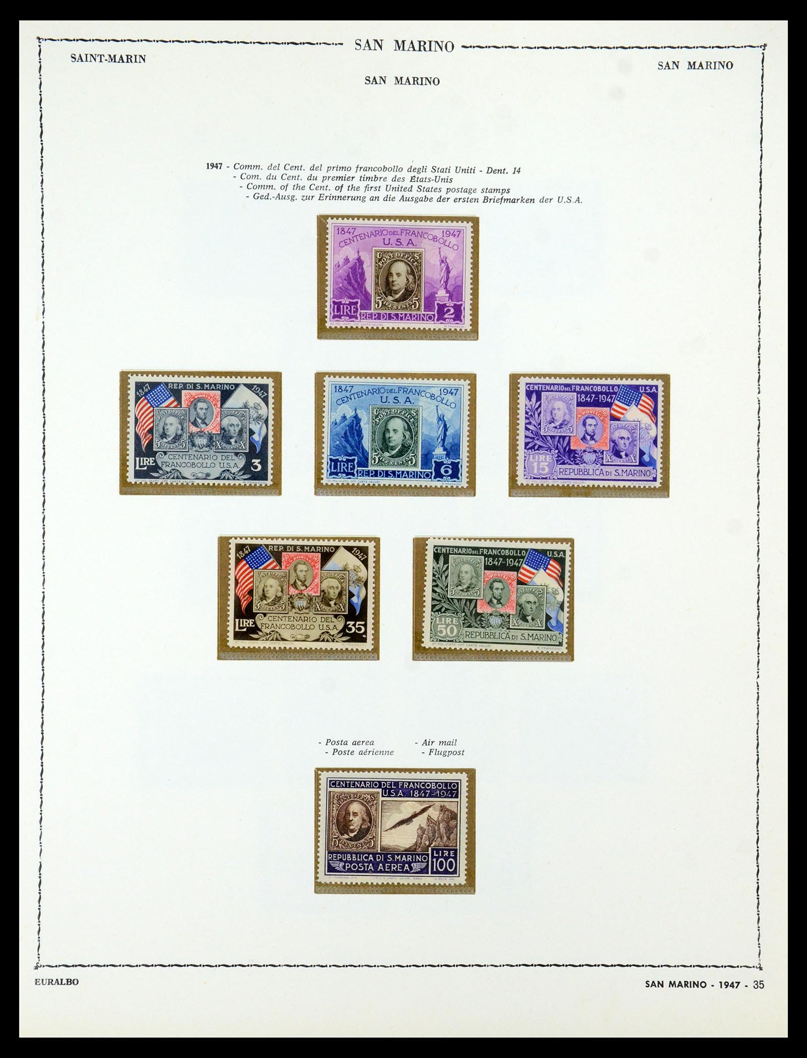 35740 031 - Postzegelverzameling 35740 San Marino 1919-1959.