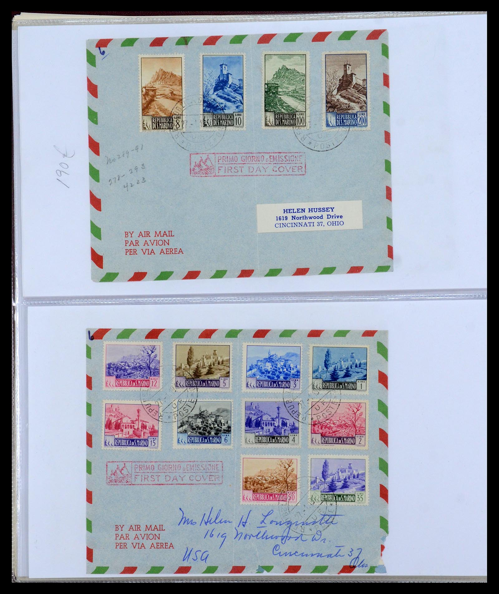 35740 039 - Postzegelverzameling 35740 San Marino 1919-1959.