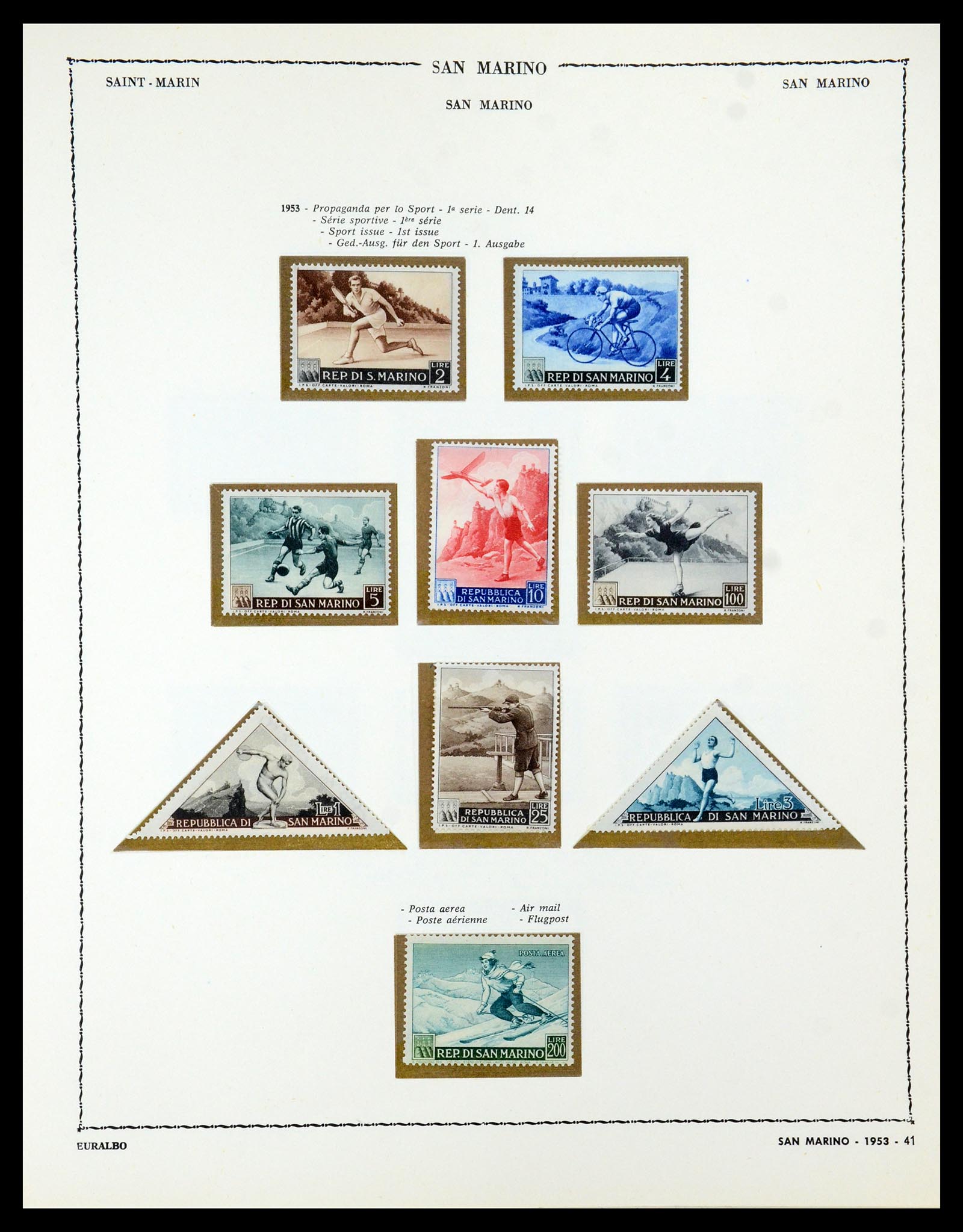 35740 042 - Postzegelverzameling 35740 San Marino 1919-1959.