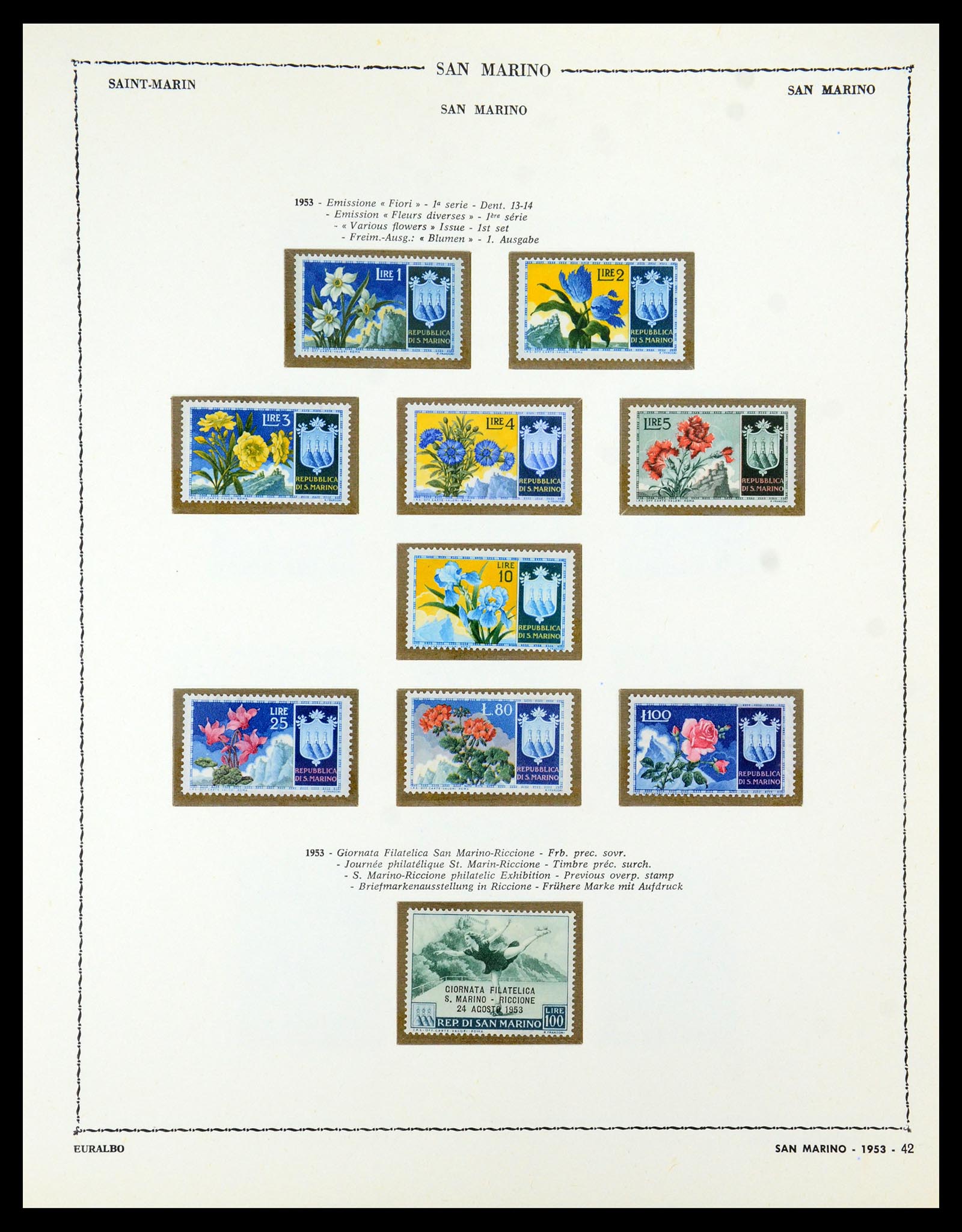 35740 043 - Postzegelverzameling 35740 San Marino 1919-1959.