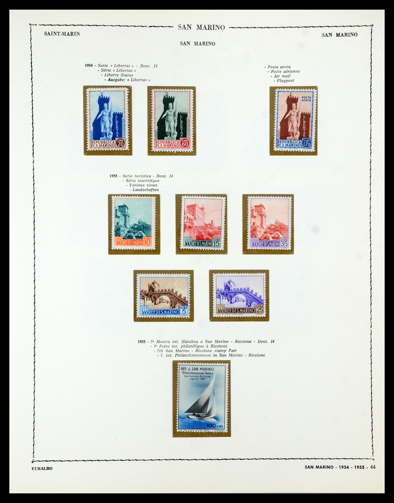 35740 046 - Postzegelverzameling 35740 San Marino 1919-1959.