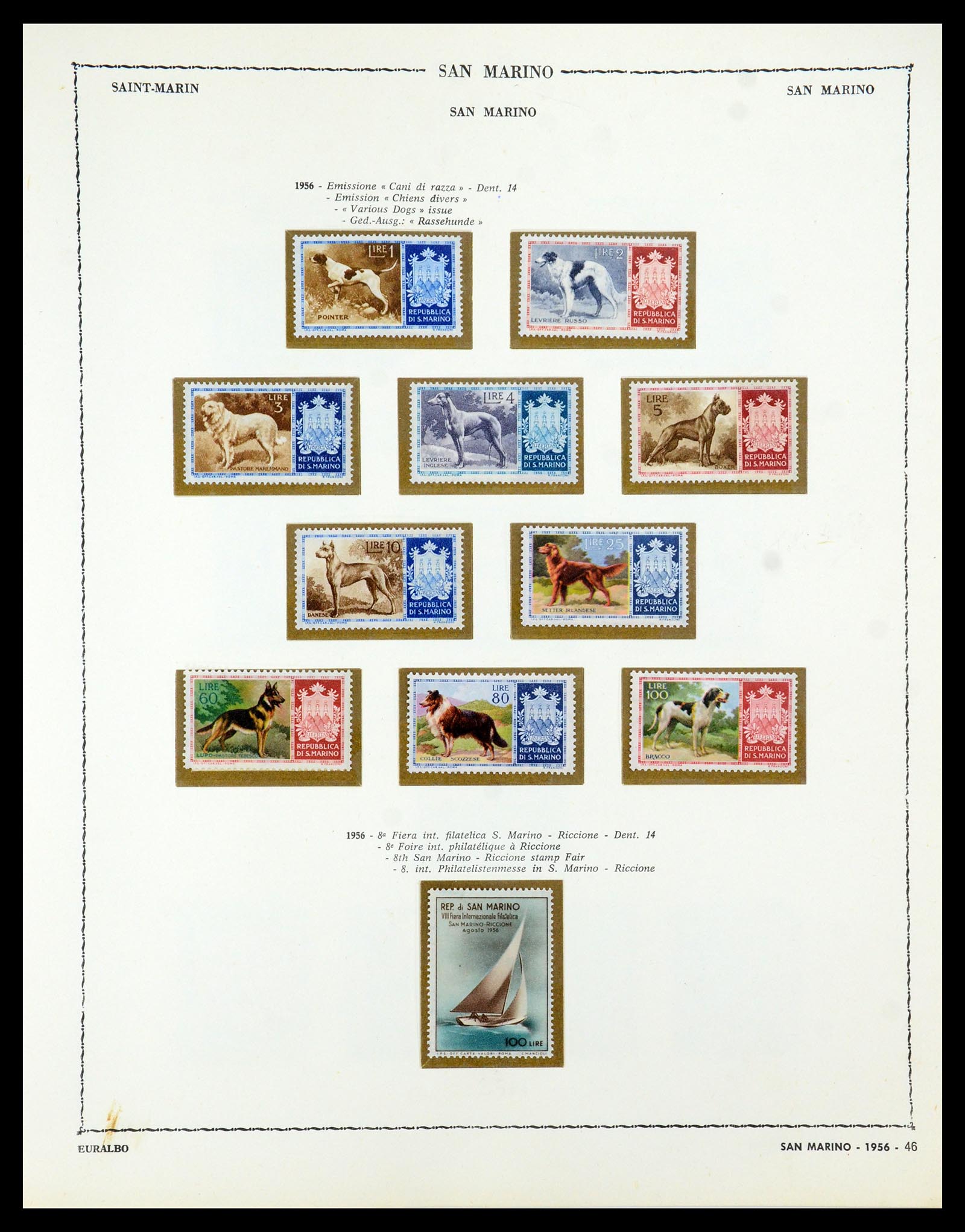 35740 048 - Postzegelverzameling 35740 San Marino 1919-1959.