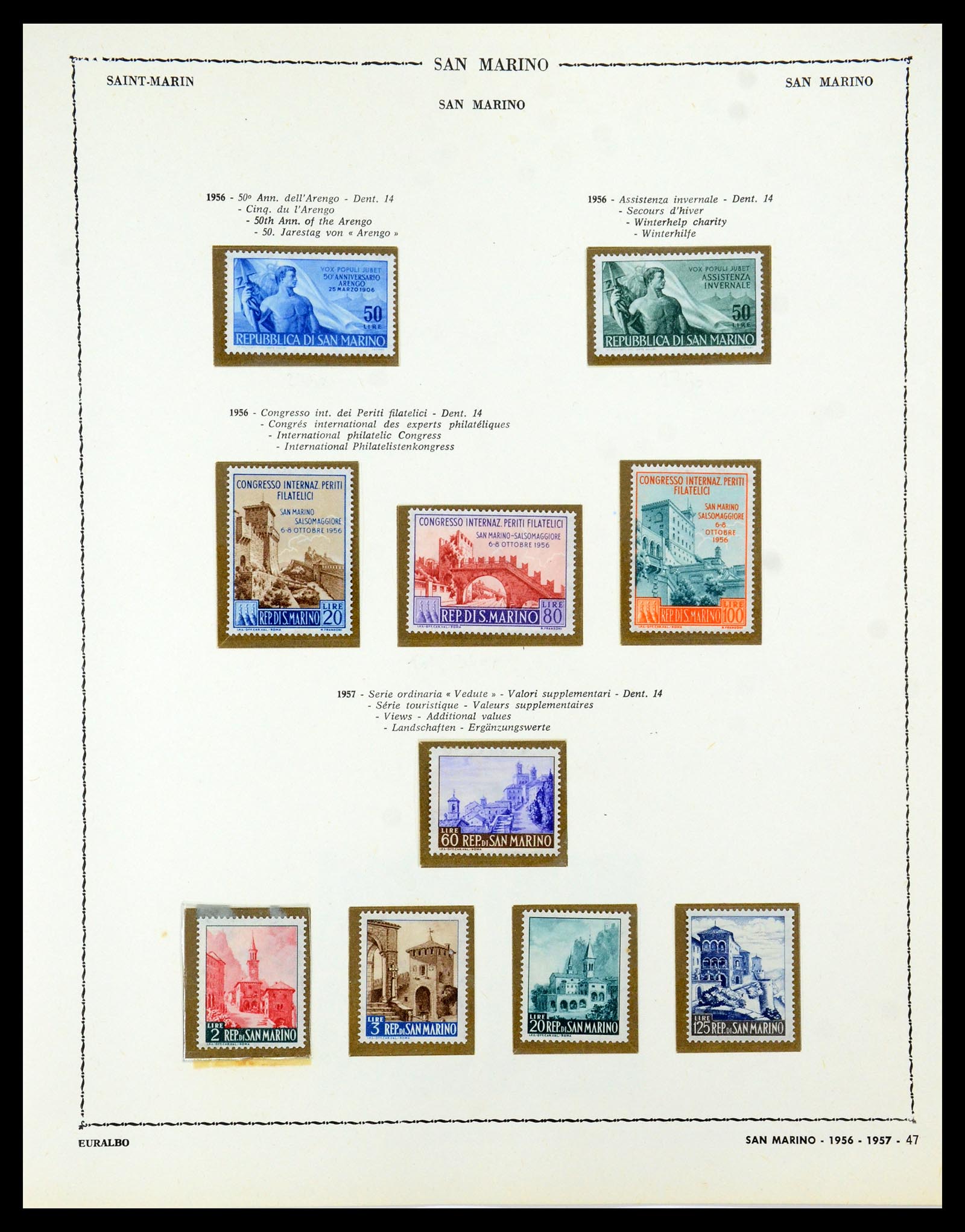 35740 049 - Postzegelverzameling 35740 San Marino 1919-1959.