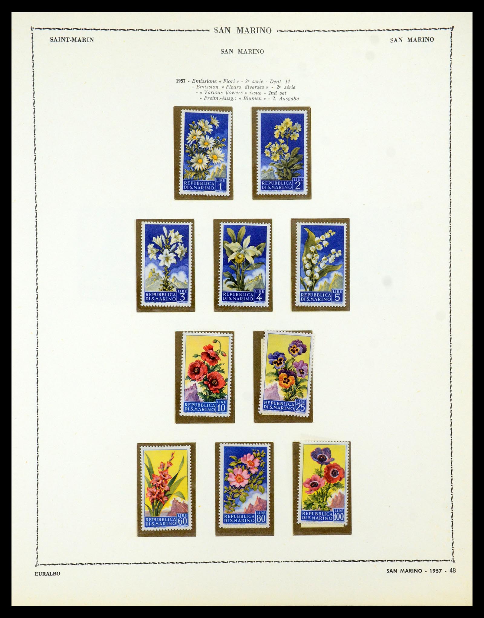 35740 051 - Postzegelverzameling 35740 San Marino 1919-1959.