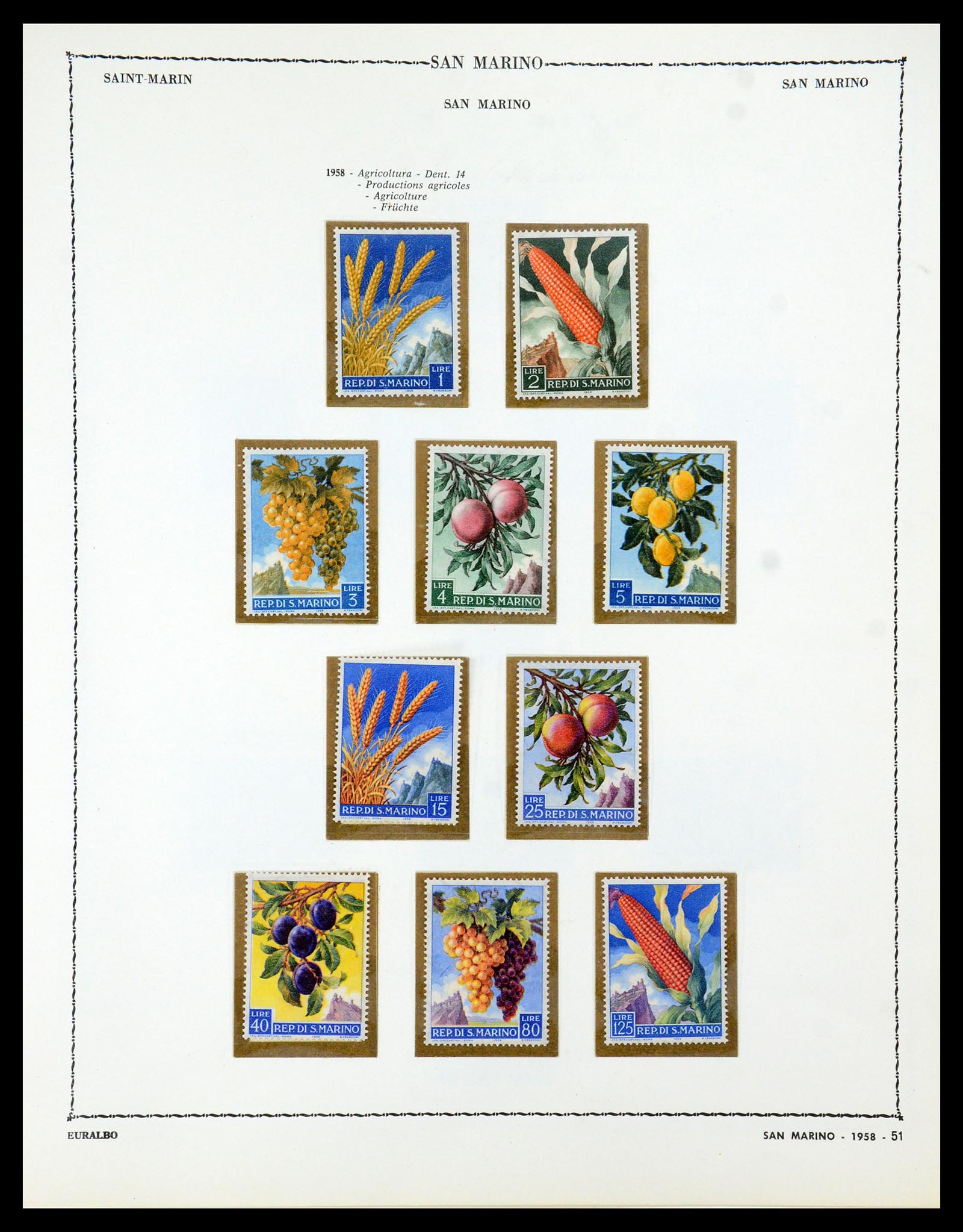 35740 054 - Postzegelverzameling 35740 San Marino 1919-1959.