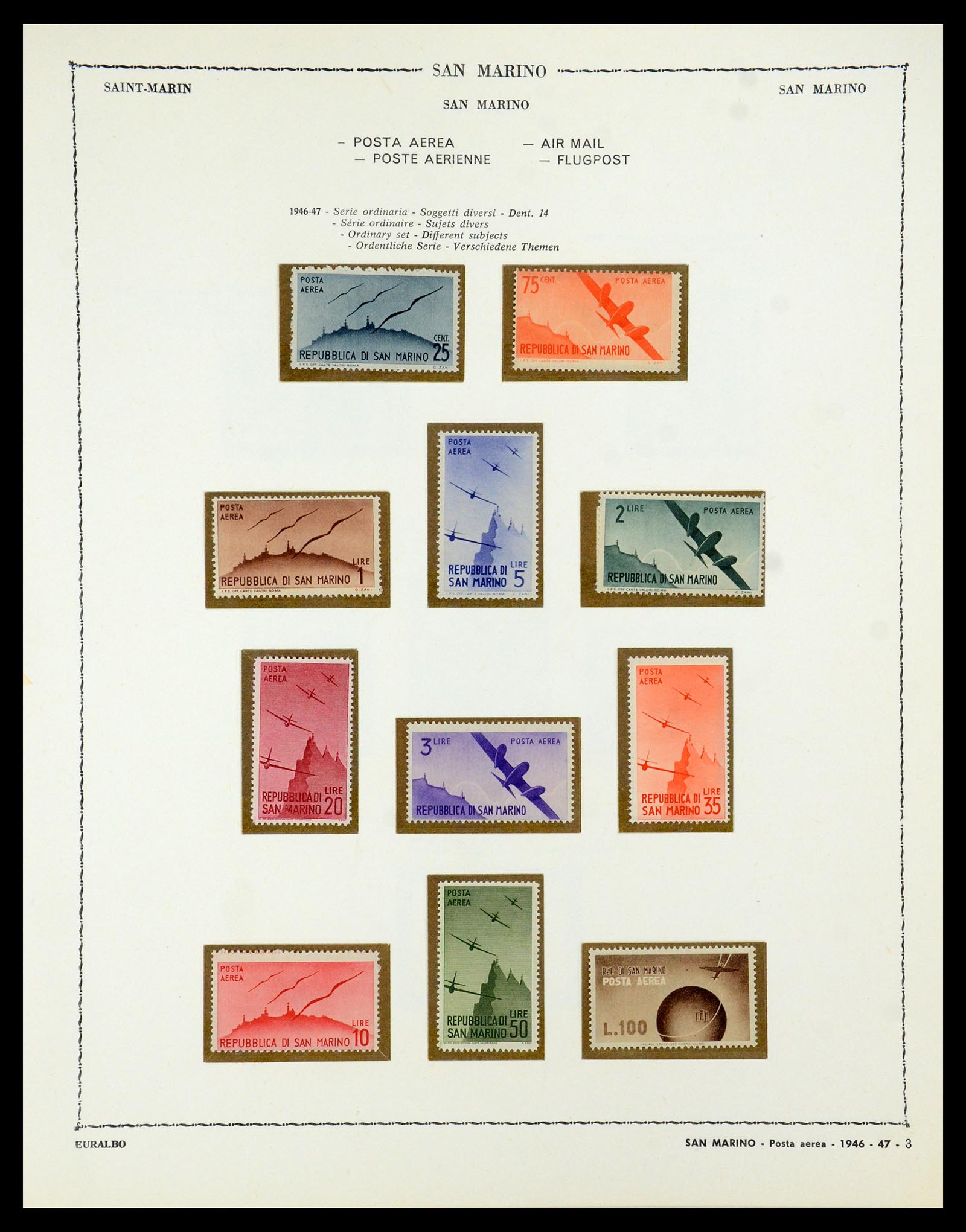 35740 059 - Postzegelverzameling 35740 San Marino 1919-1959.