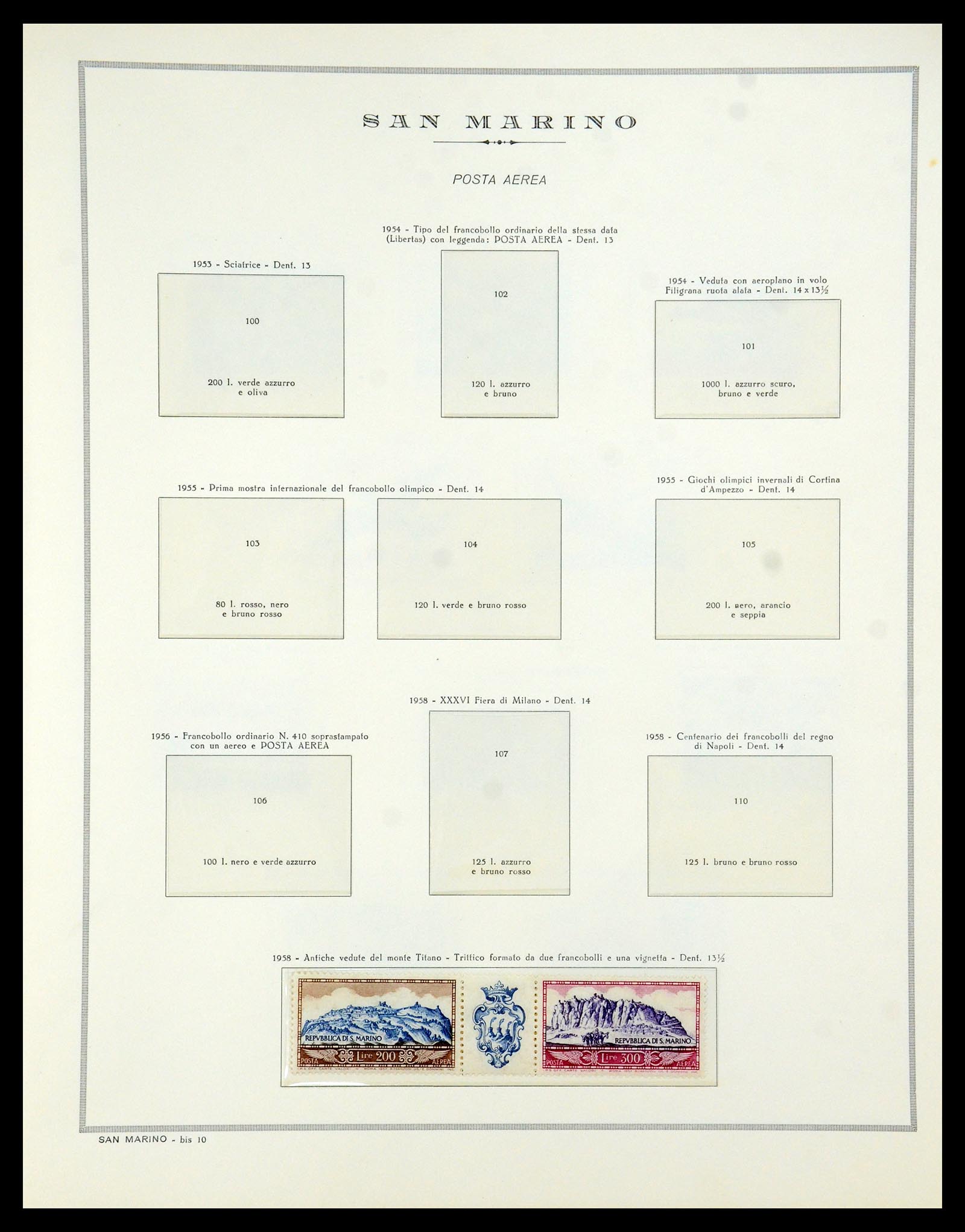 35740 064 - Postzegelverzameling 35740 San Marino 1919-1959.