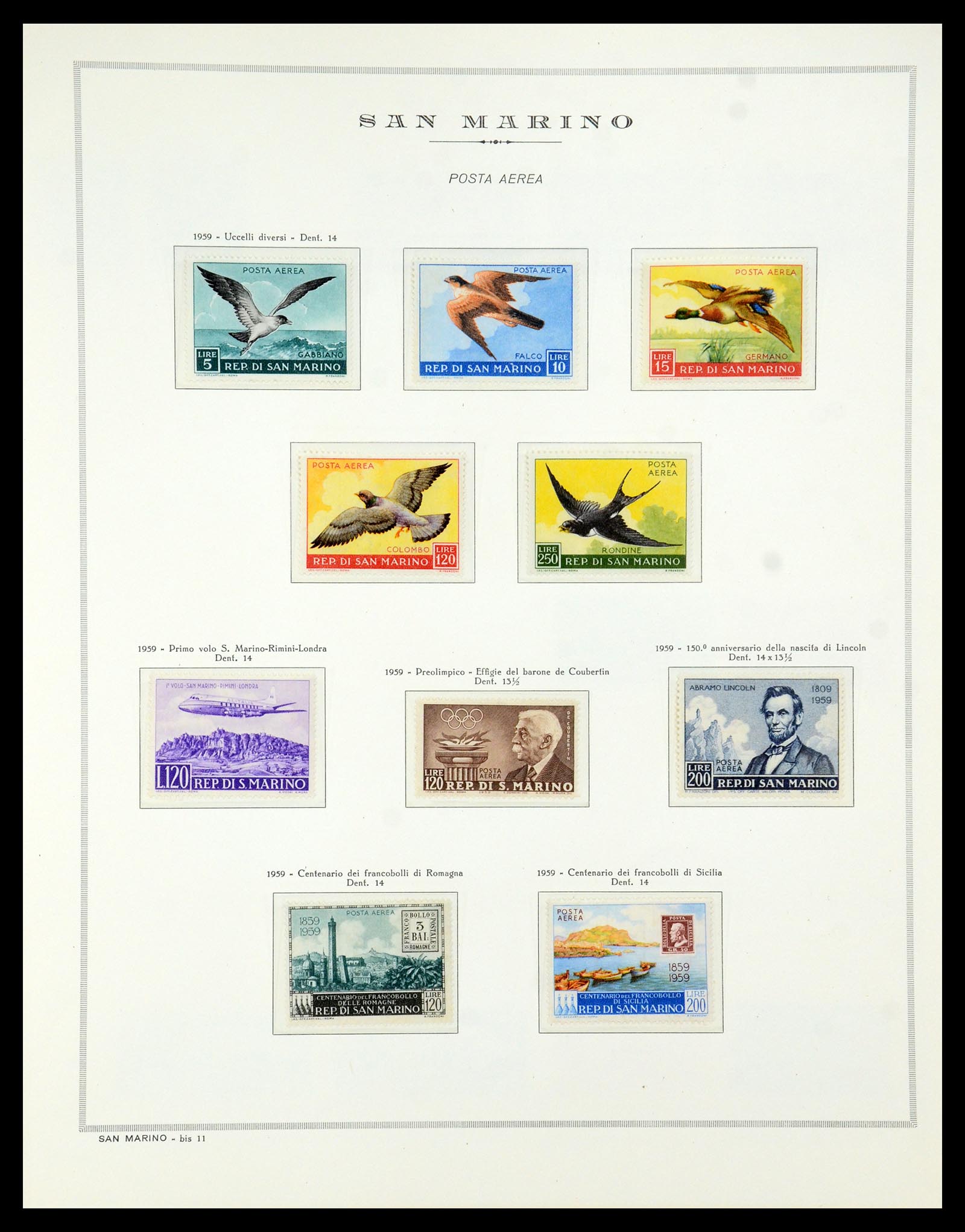 35740 065 - Postzegelverzameling 35740 San Marino 1919-1959.