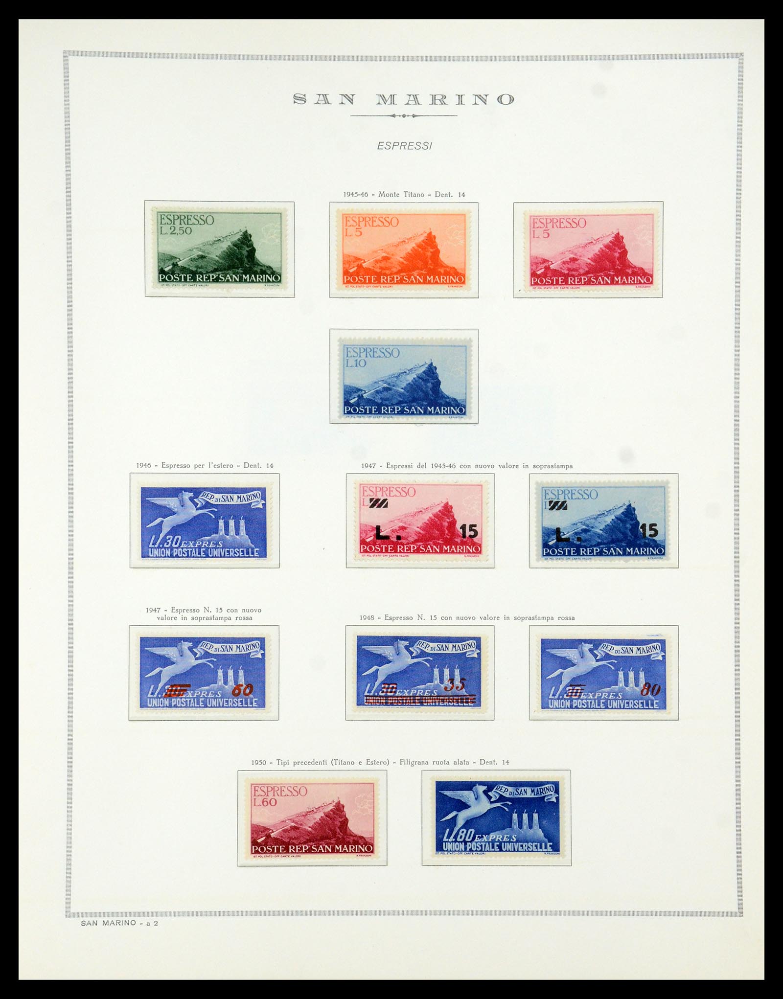 35740 067 - Postzegelverzameling 35740 San Marino 1919-1959.