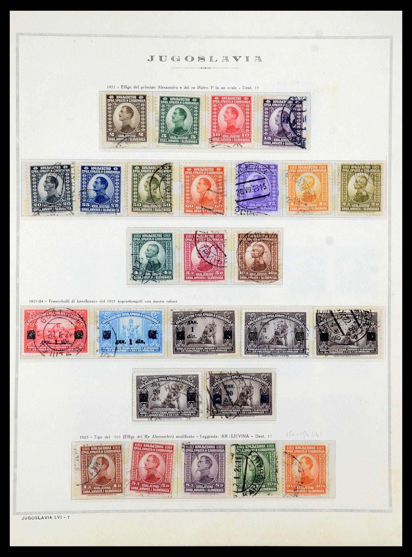 35742 001 - Postzegelverzameling 35742 Joegoslavië 1921-1950.