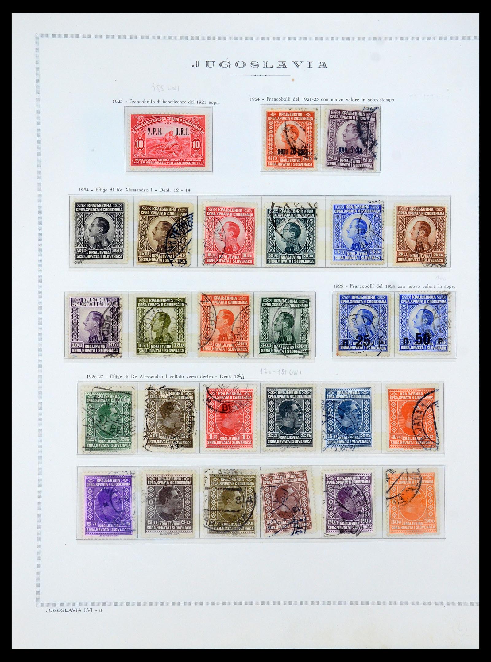 35742 002 - Postzegelverzameling 35742 Joegoslavië 1921-1950.