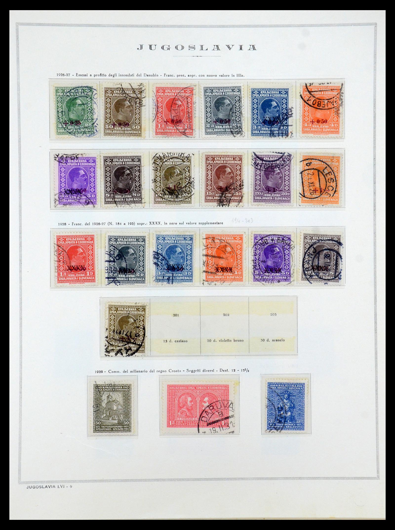 35742 003 - Postzegelverzameling 35742 Joegoslavië 1921-1950.