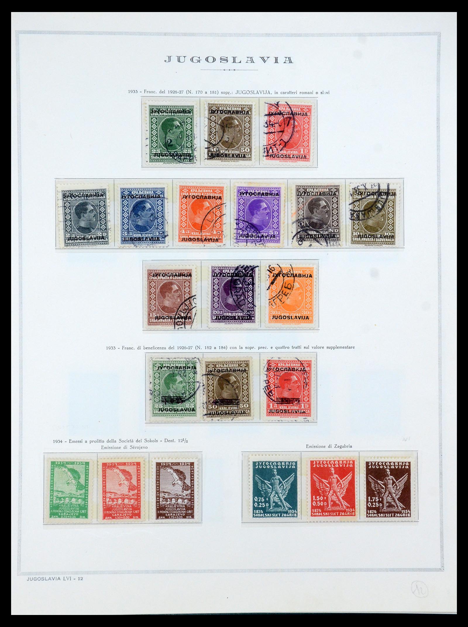 35742 006 - Postzegelverzameling 35742 Joegoslavië 1921-1950.