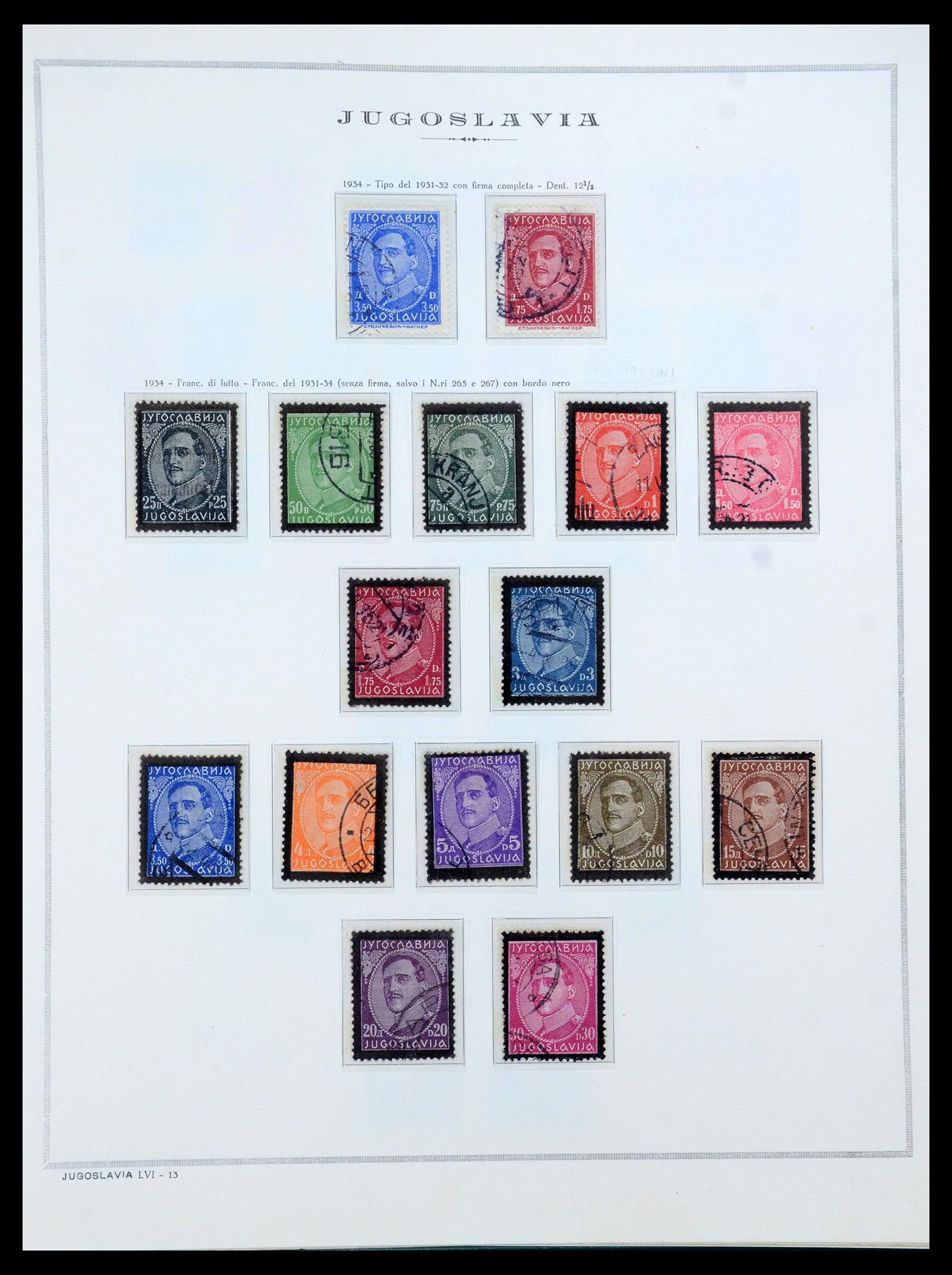 35742 007 - Postzegelverzameling 35742 Joegoslavië 1921-1950.