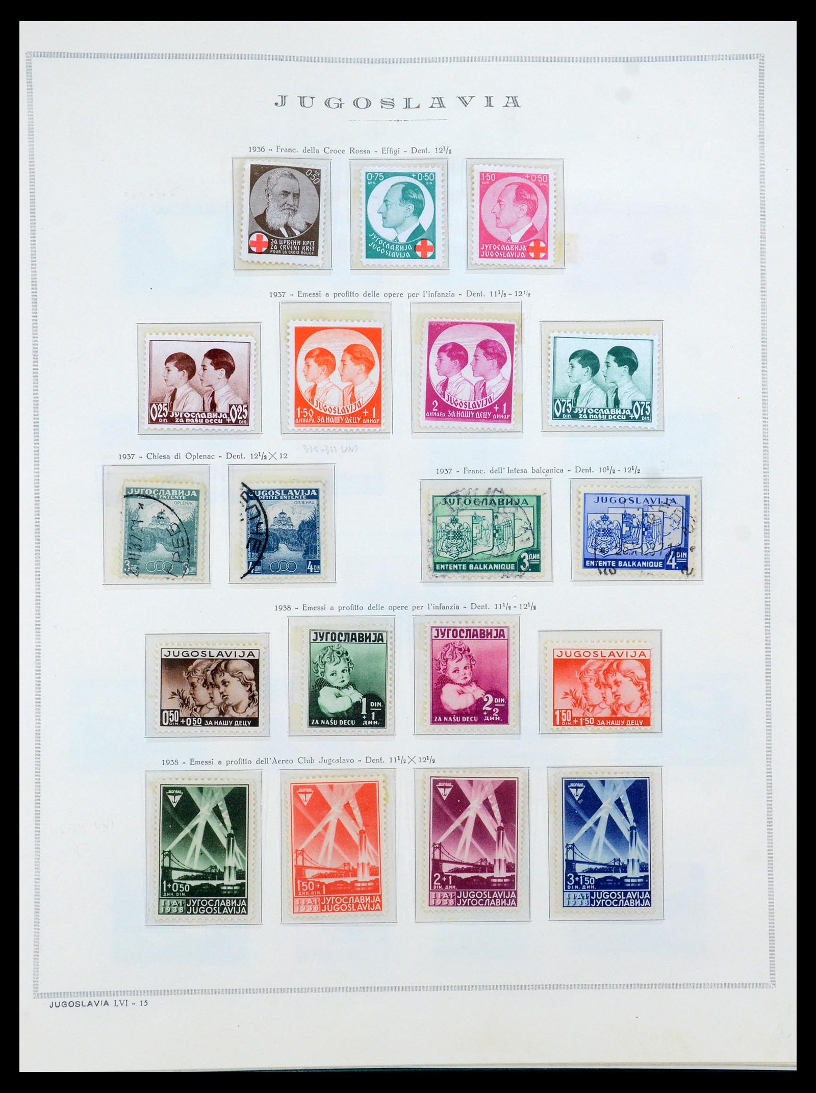 35742 009 - Postzegelverzameling 35742 Joegoslavië 1921-1950.