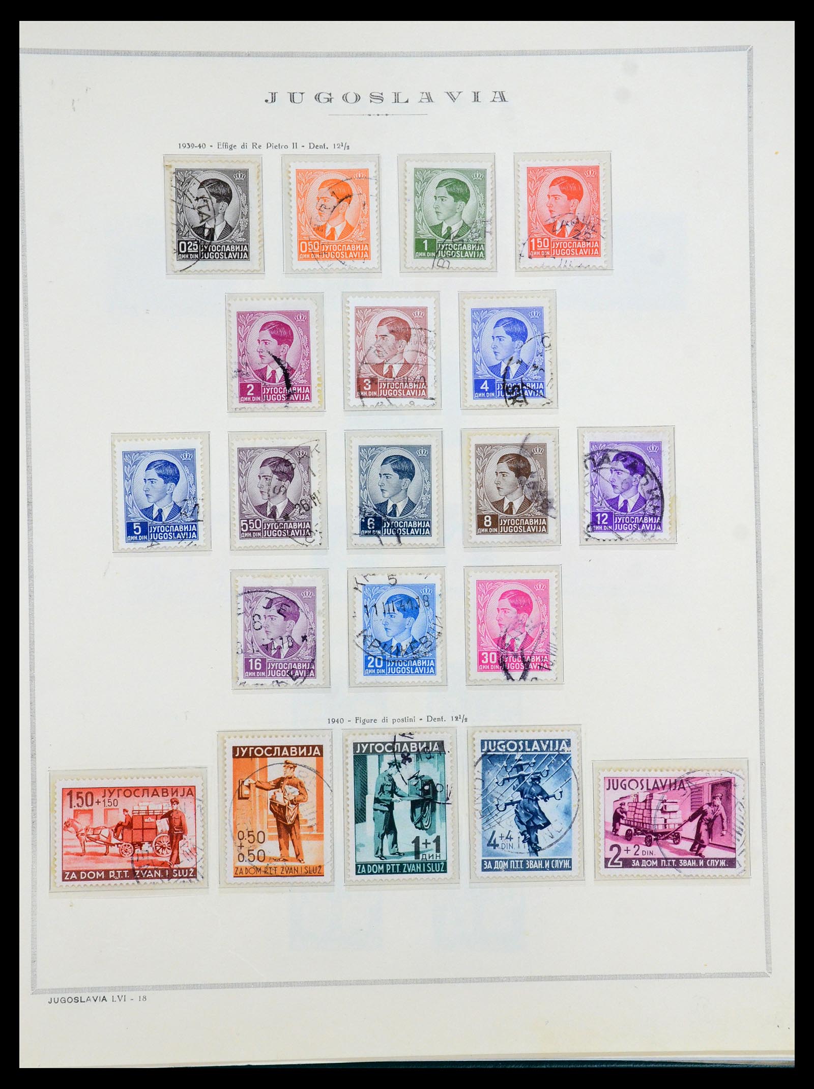 35742 012 - Postzegelverzameling 35742 Joegoslavië 1921-1950.