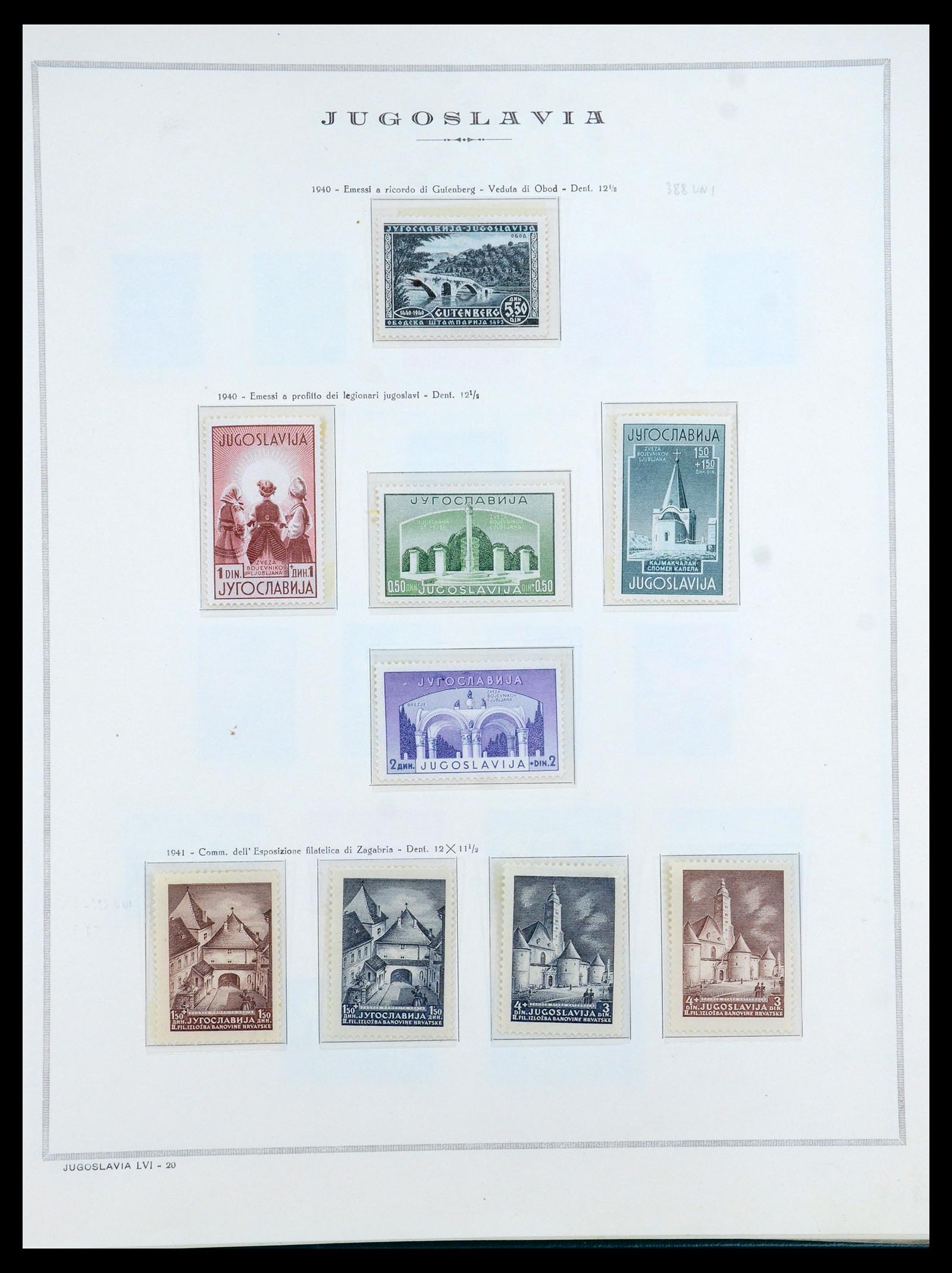 35742 014 - Postzegelverzameling 35742 Joegoslavië 1921-1950.