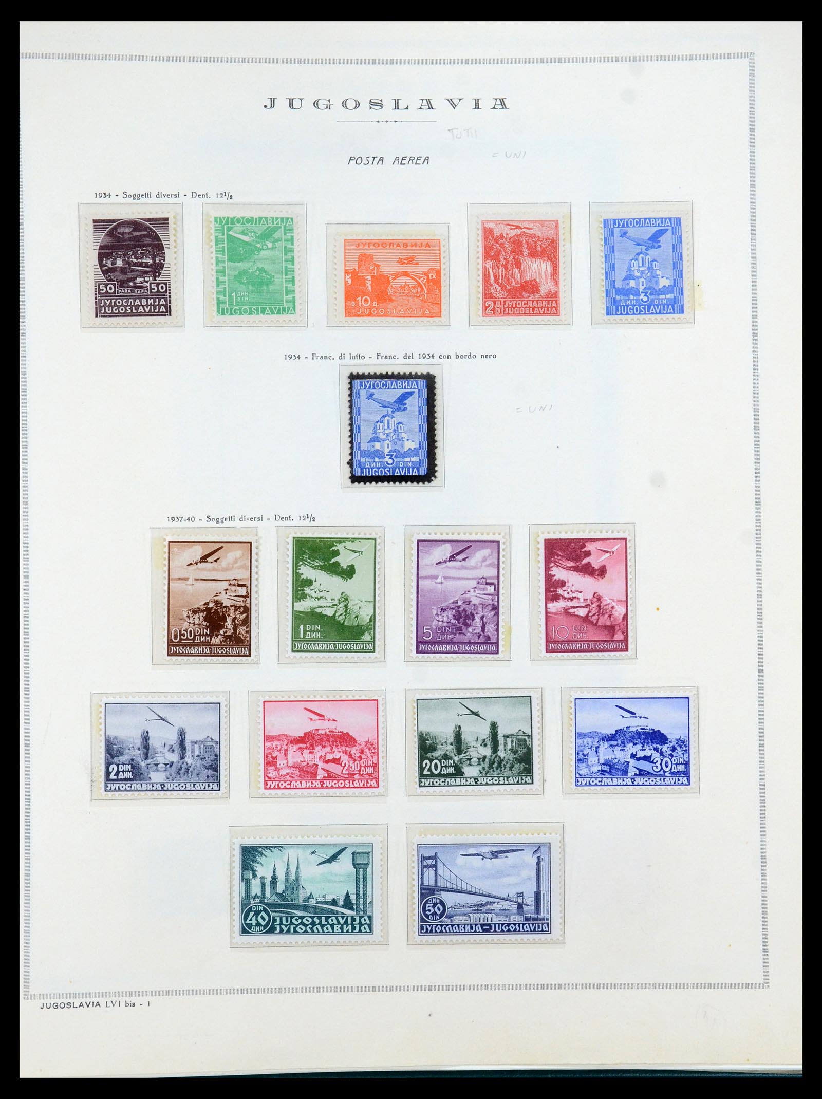 35742 015 - Postzegelverzameling 35742 Joegoslavië 1921-1950.
