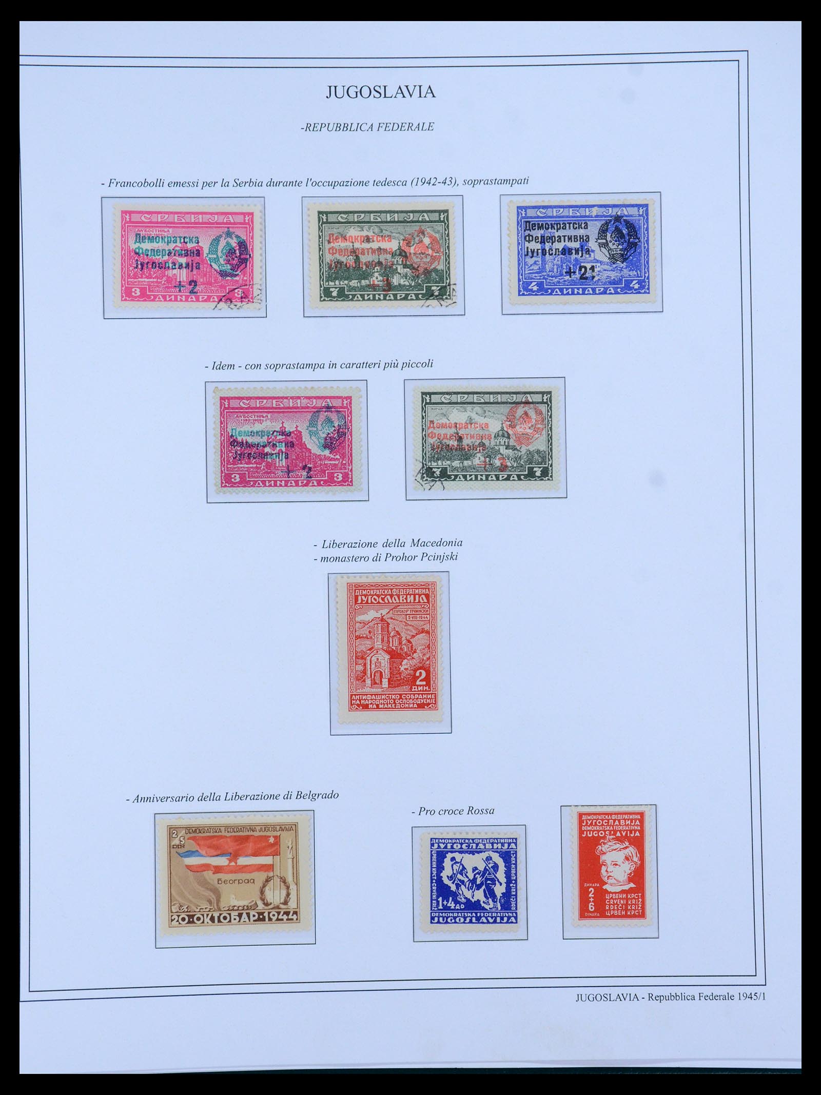 35742 018 - Postzegelverzameling 35742 Joegoslavië 1921-1950.
