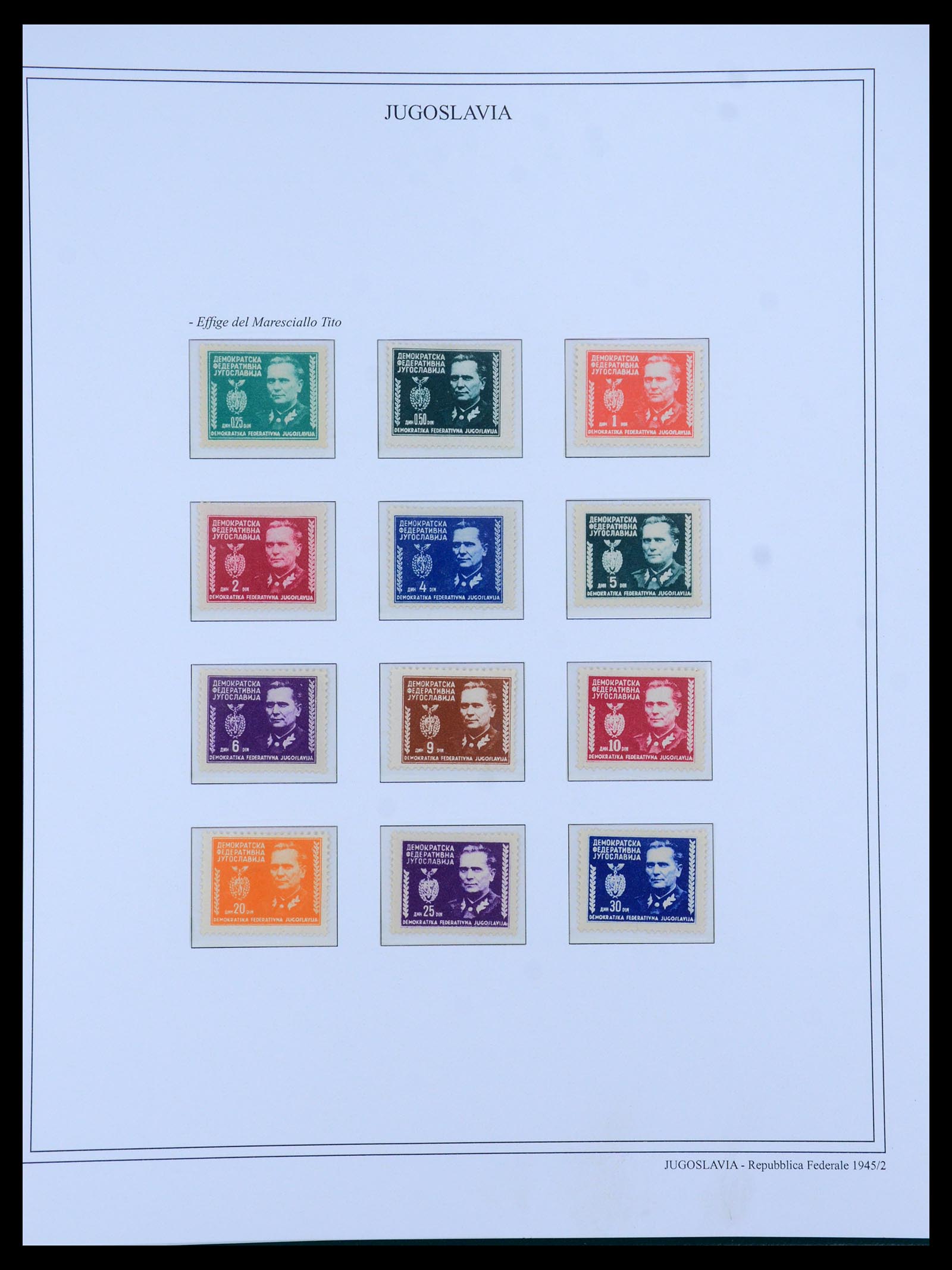 35742 019 - Postzegelverzameling 35742 Joegoslavië 1921-1950.