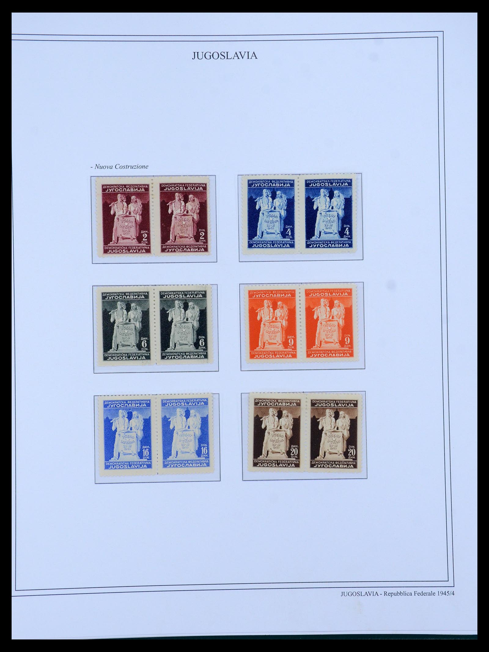 35742 021 - Postzegelverzameling 35742 Joegoslavië 1921-1950.