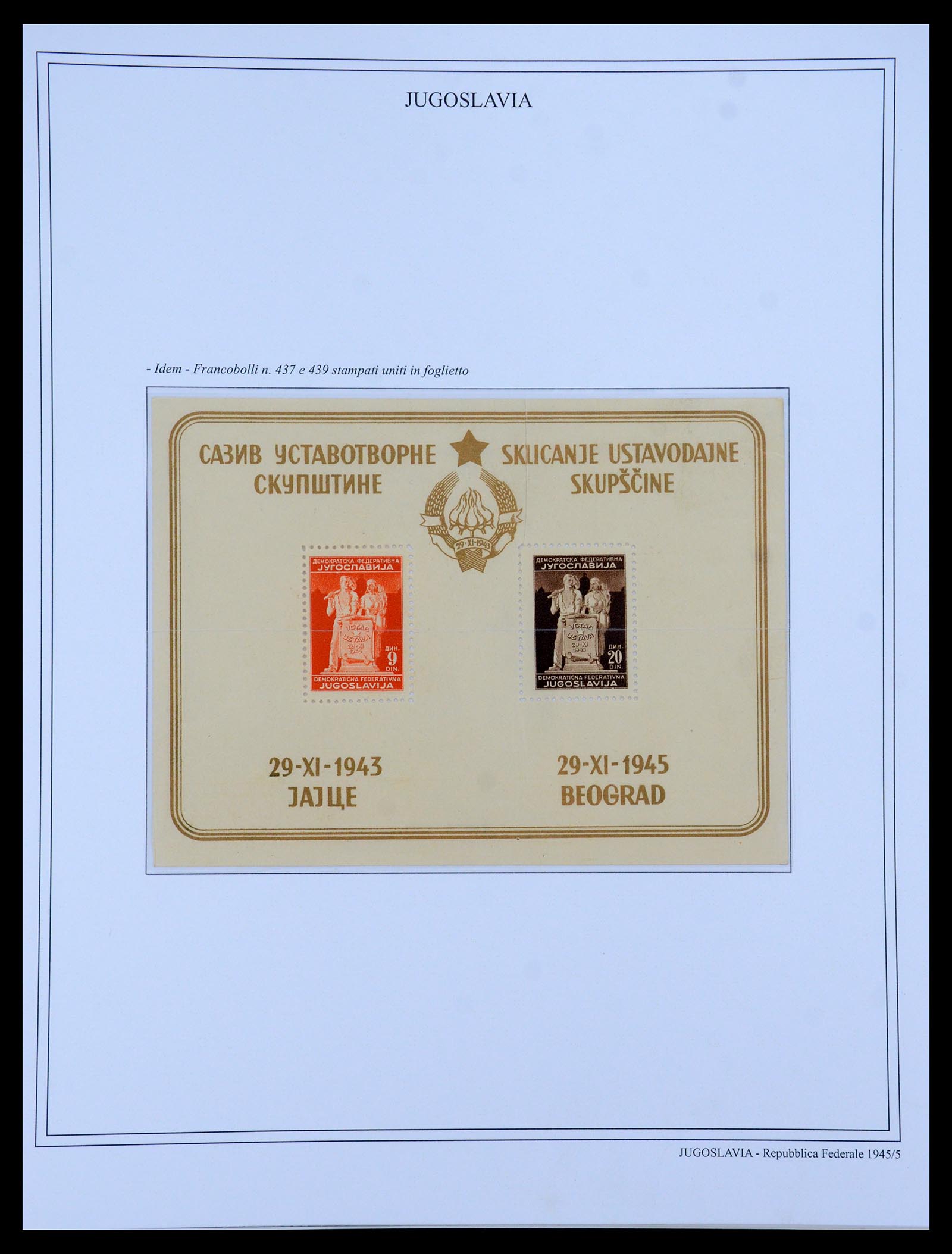 35742 022 - Postzegelverzameling 35742 Joegoslavië 1921-1950.