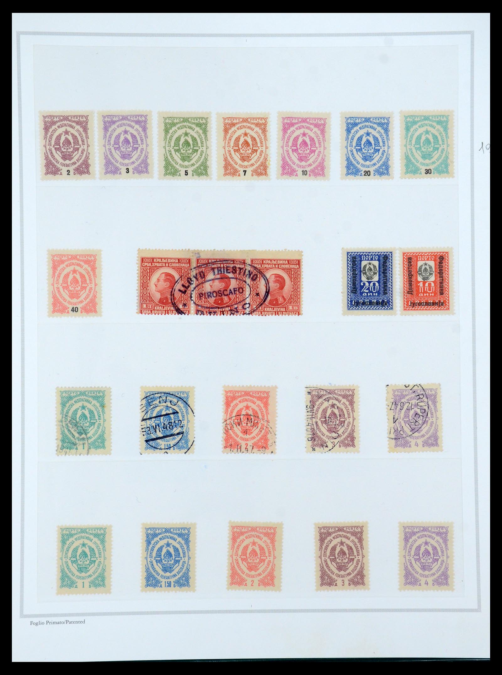 35742 025 - Postzegelverzameling 35742 Joegoslavië 1921-1950.